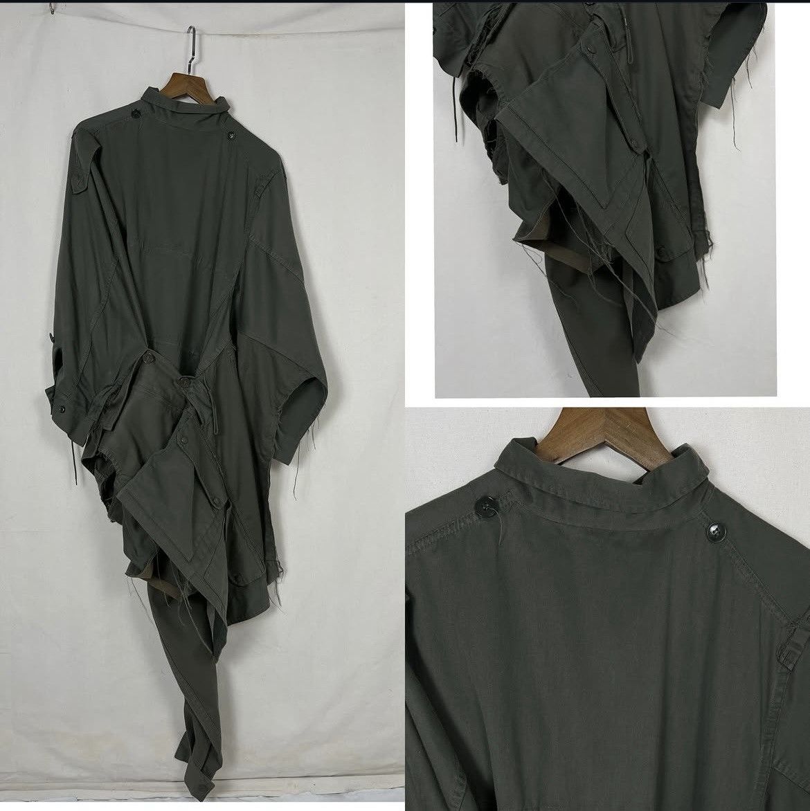 Yohji Yamamoto Yohji Yamamoto Y'S RED LABEL Deconstructed Military Coat Size US M / EU 48-50 / 2 - 8 Thumbnail