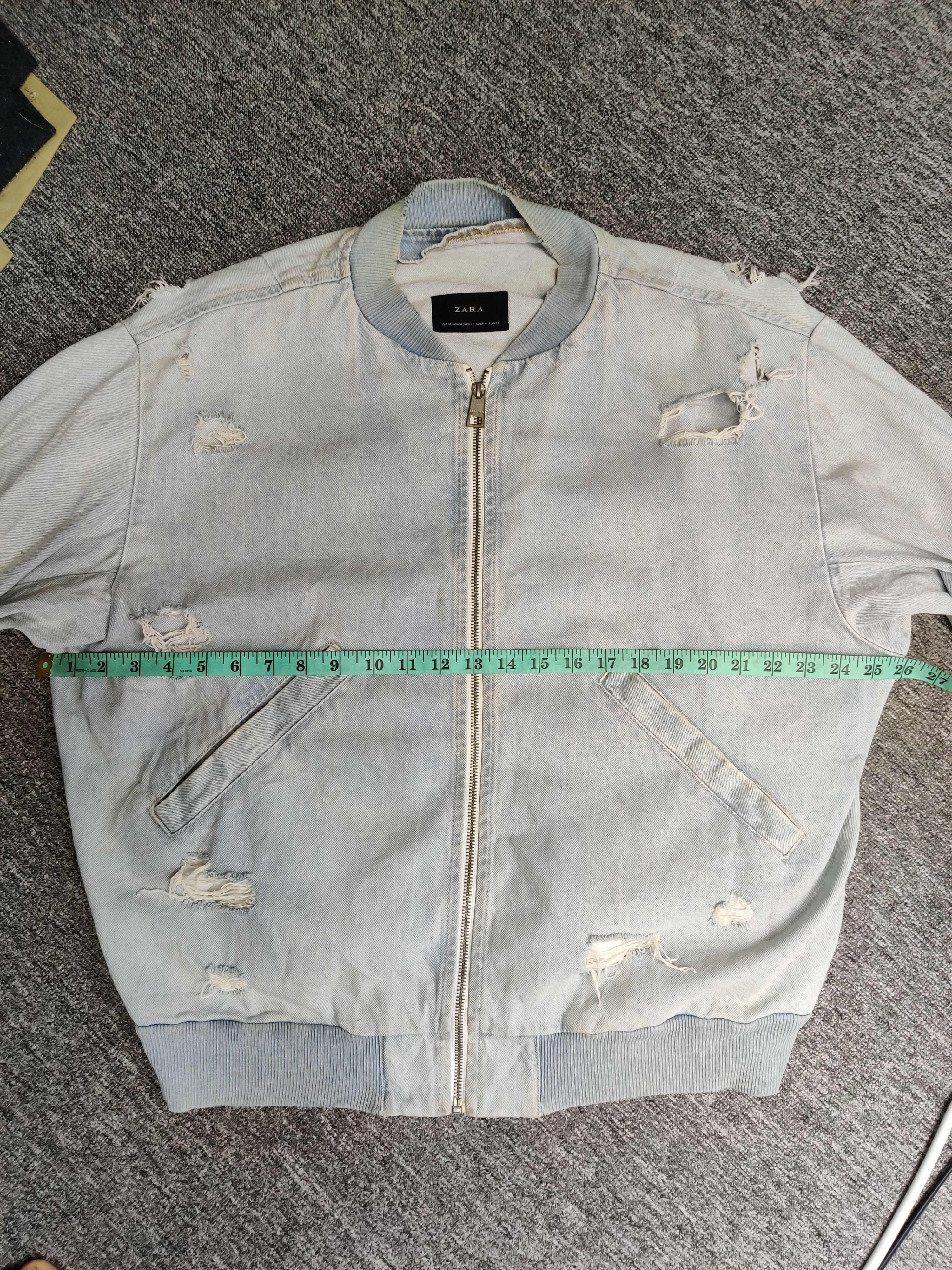 Zara Thrashed Zara Man Distressed Denim Jacket Size US M / EU 48-50 / 2 - 17 Thumbnail