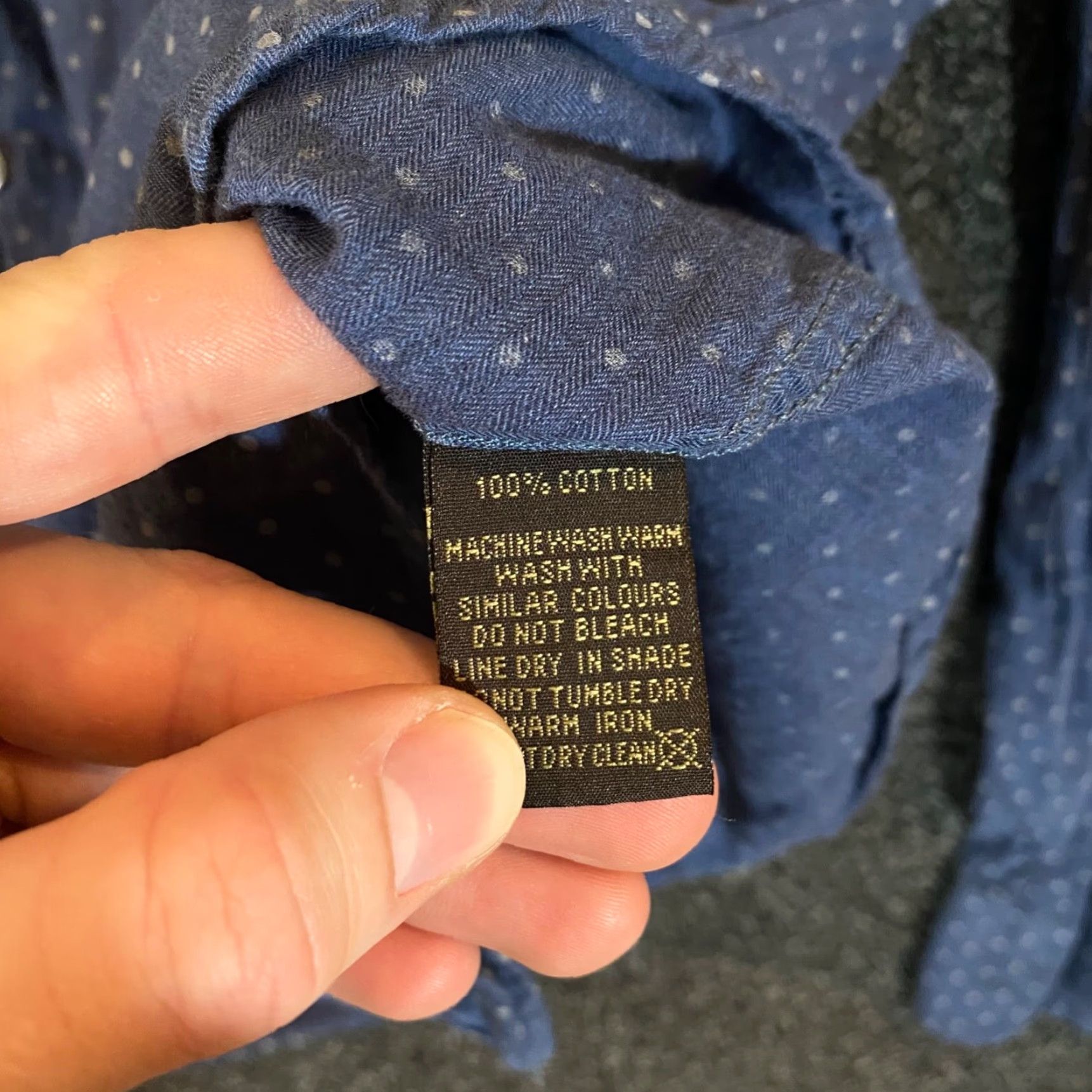 Rodd & Gunn Rodd & Gunn Shirt Mens Large Blue Polka Dot Button Up Outdoors L/S Italy Woven Size US L / EU 52-54 / 3 - 6 Thumbnail