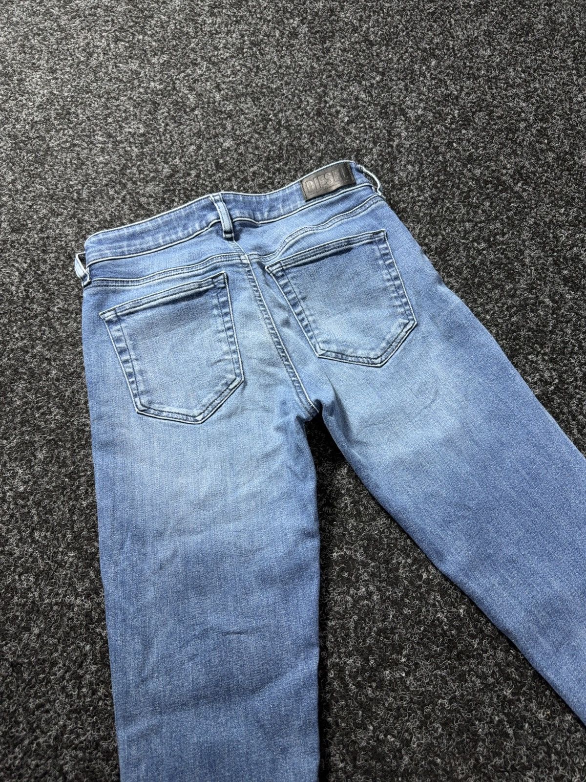 Diesel 00s Diesel Luxury Slandy Super Skinny Y2K Light Wash Jeans Size 28" / US 6 / IT 42 - 17 Thumbnail