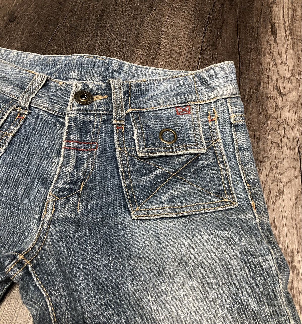 Japanese Brand × Vintage Japanese Brand Denim Bush Pant Design Size 28" / US 6 / IT 42 - 14 Thumbnail