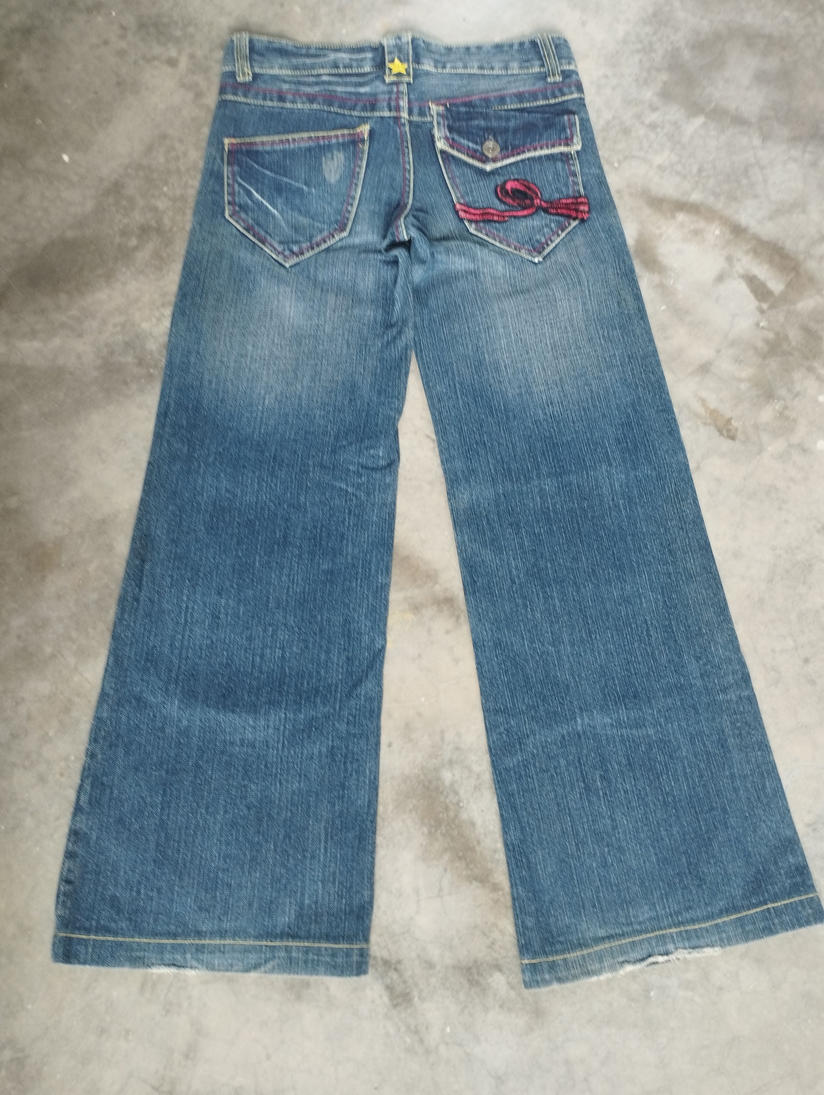 Evisu × If Six Was Nine × Japanese Brand Super Flare Jeans Japan Embroidered Riobera Bootcut Jeans Size US 29 - 1 Thumbnail