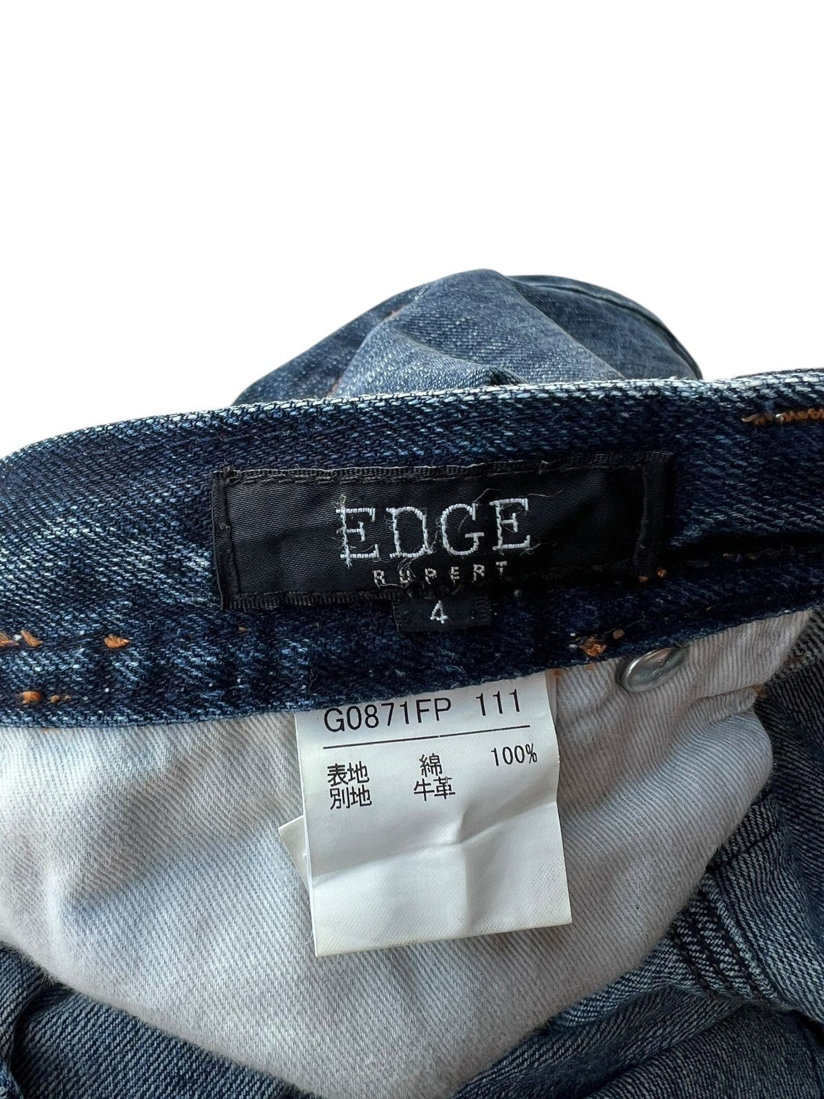 14th Addiction Edge Rupert Japan Faded Denim Bootcut Jeans Flare Size US 32 / EU 48 - 21 Thumbnail