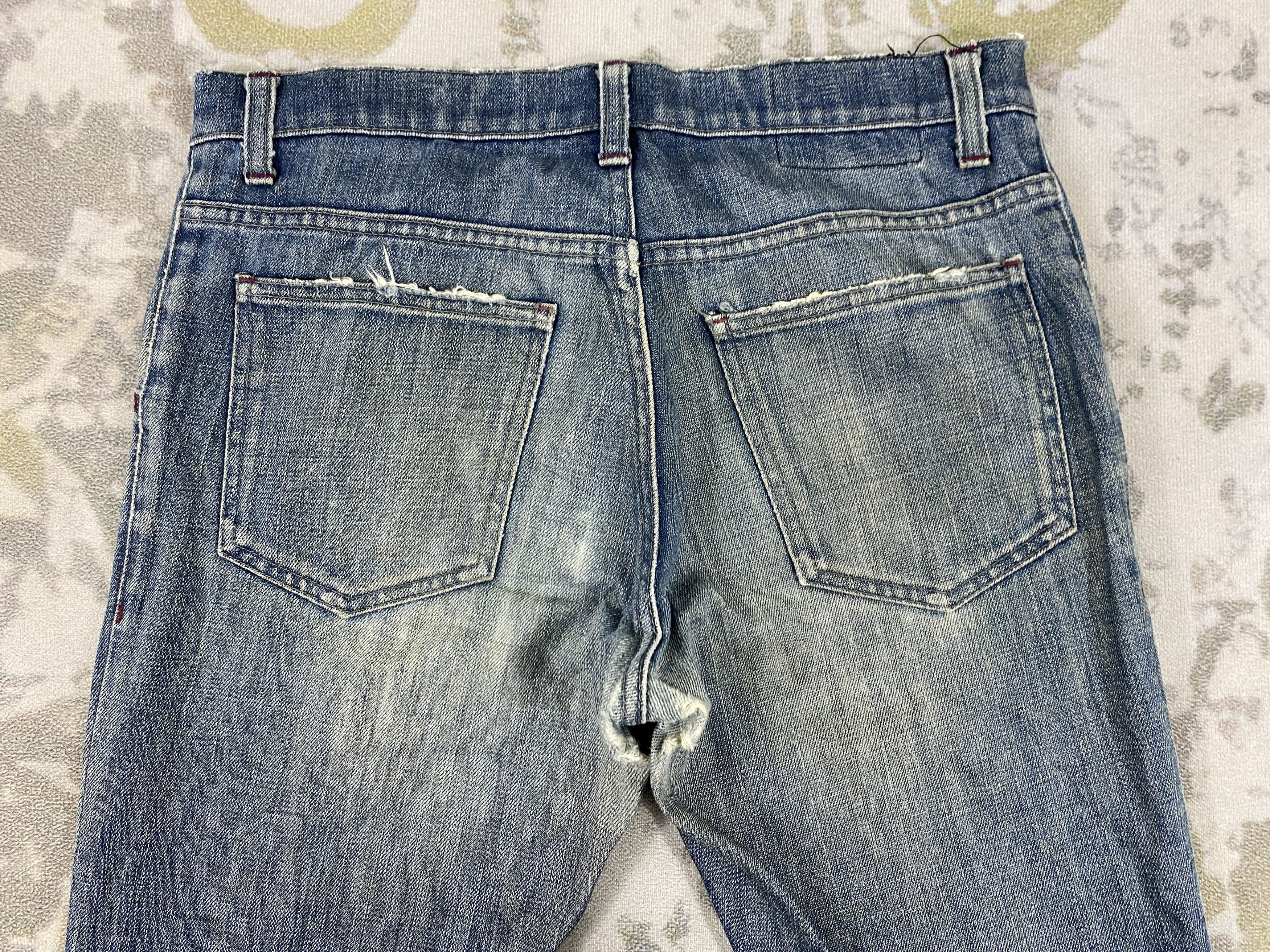 Vintage Distressed Blue Vintage Japanaese Jeans 32x32 Denim - JN3454 Size US 32 / EU 48 - 4 Thumbnail