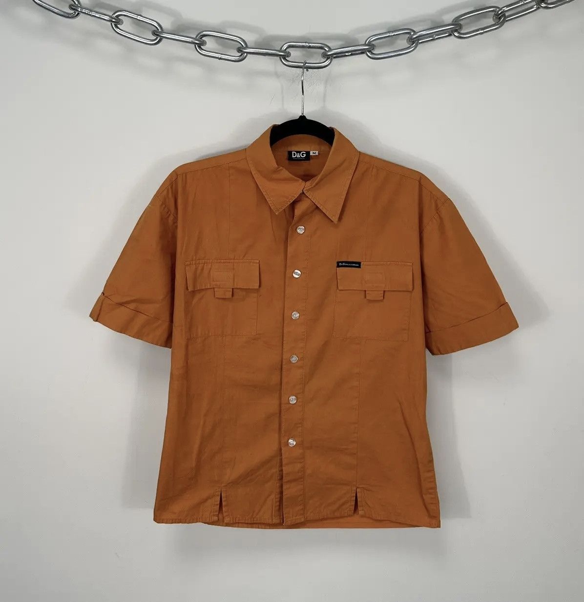 Dolce & Gabbana × Vintage Vintage Dolce & Gabbana Men's Pocket Logo Short Sleeve Shirt Size US M / EU 48-50 / 2 - 1 Thumbnail