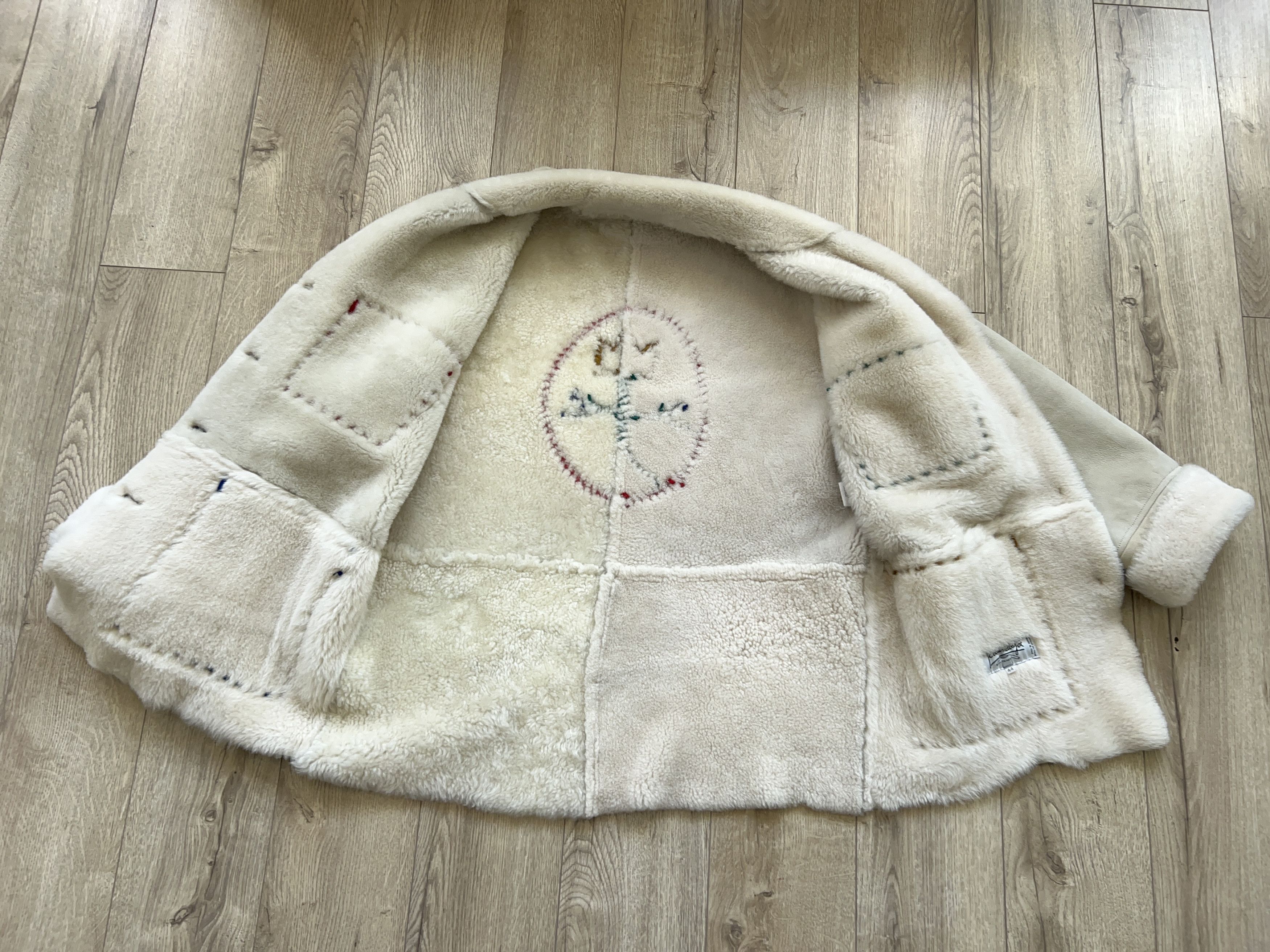 Designer × Jean Charles De Castelbajac Unique Castelbajac Tricot Sheepskin Coat Jacket Shearling Size M / US 6-8 / IT 42-44 - 14 Thumbnail