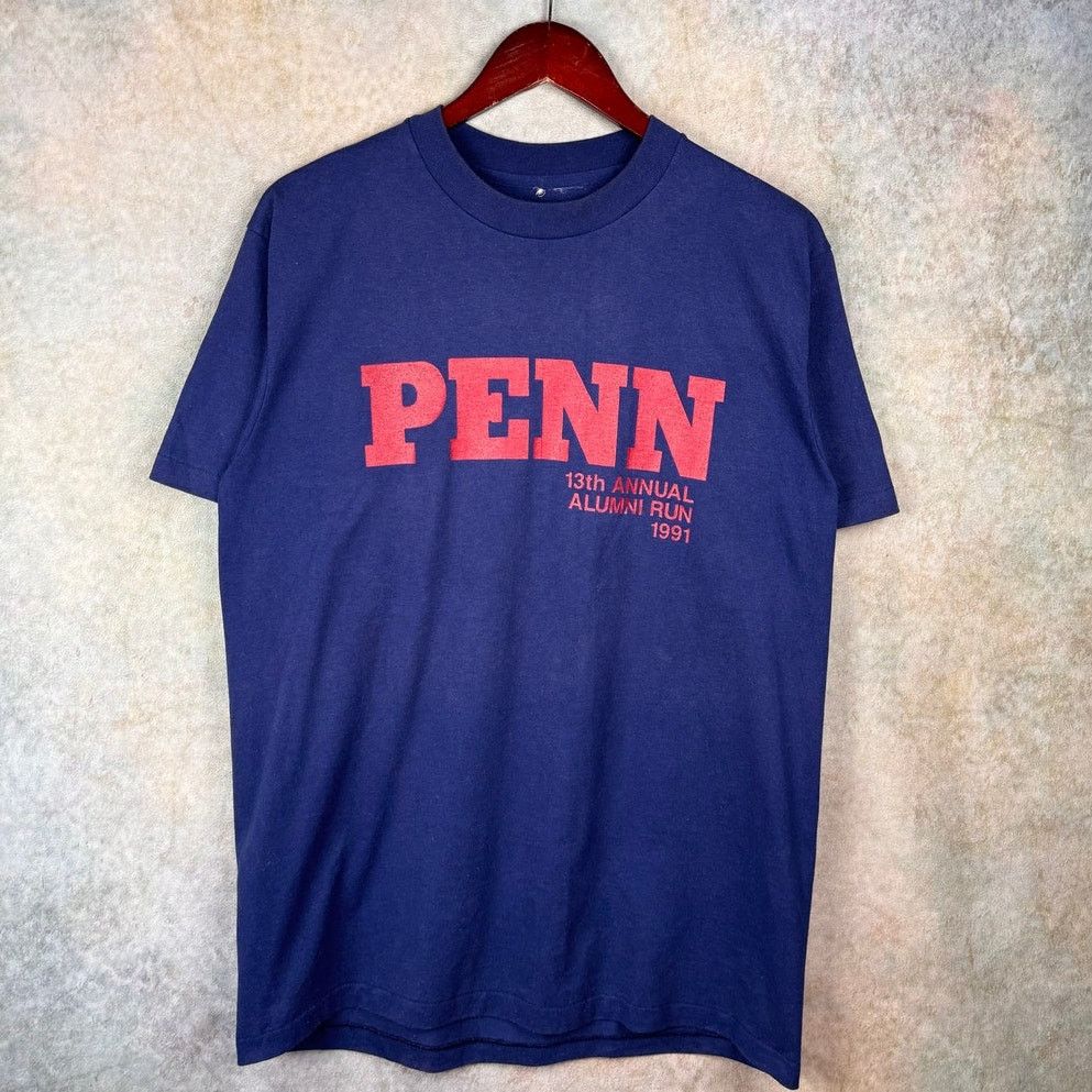 Vintage VTG 90s Penn University T Shirt Mens Sz L Blue Single Size US L / EU 52-54 / 3 - 1 Thumbnail