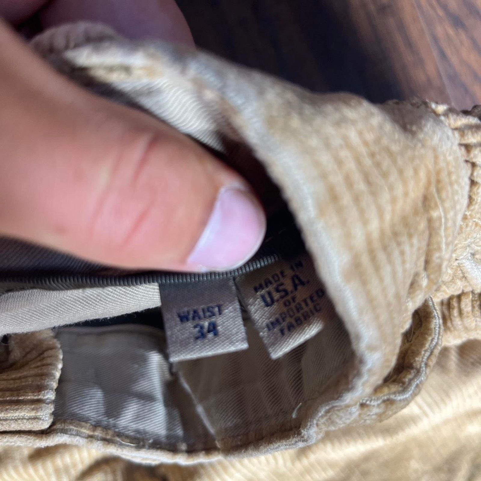 Other Vintage tan corduroy pants Size US 34 / EU 50 - 2 Thumbnail