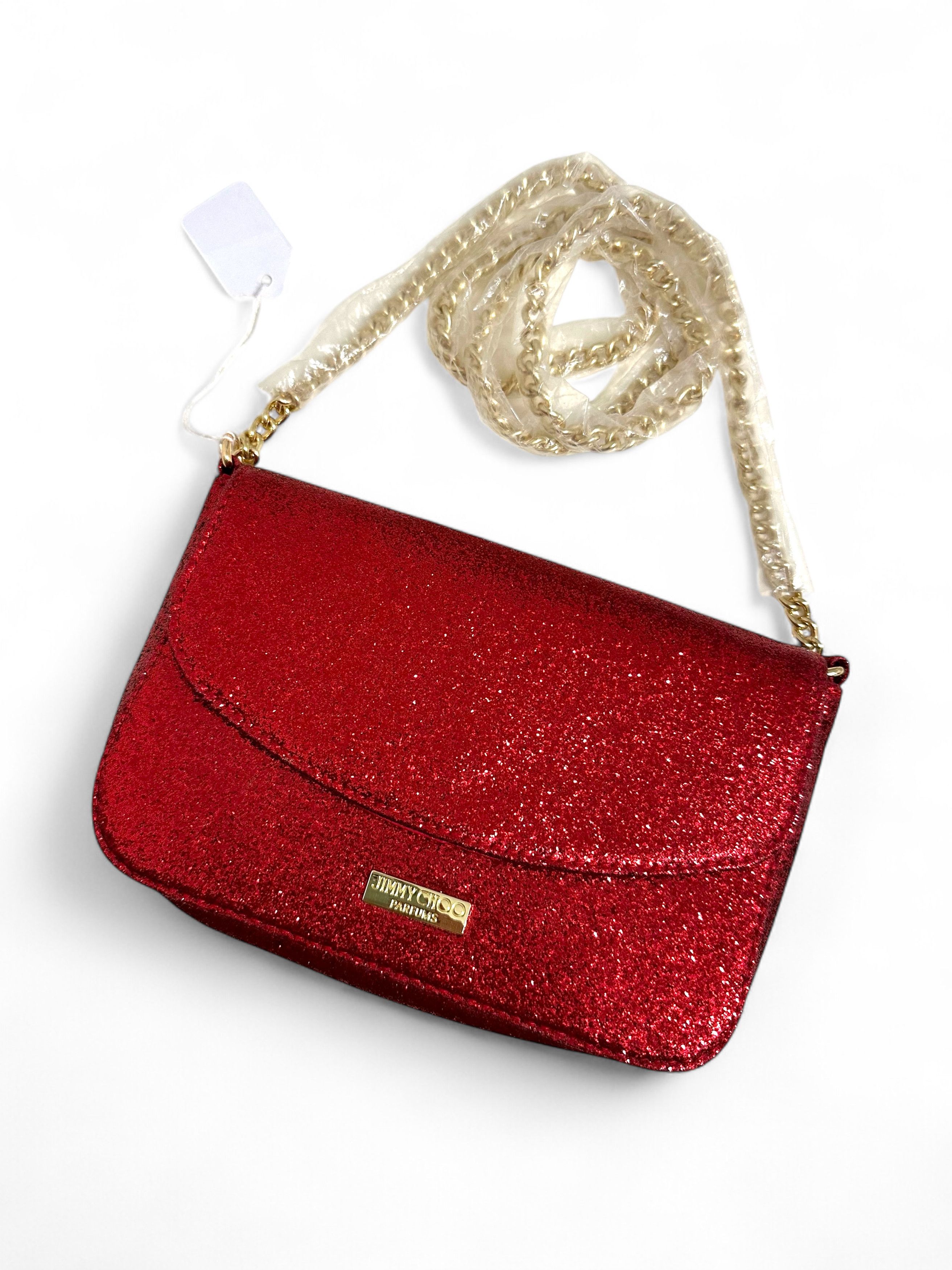 Jimmy Choo Jimmy Choo Glitter Red Clutch Bag Size ONE SIZE - 2 Thumbnail