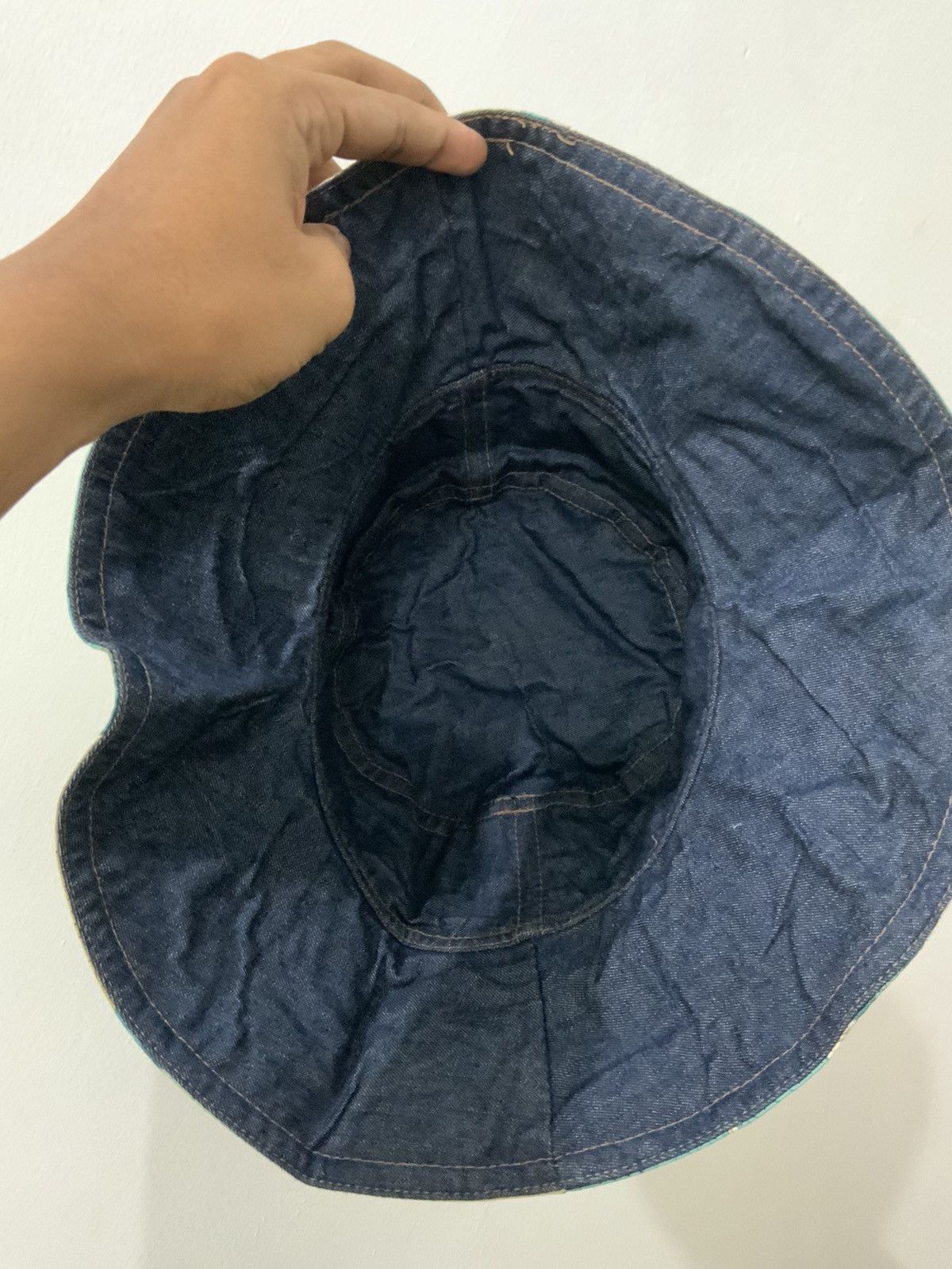 Denime Denim Flower Reversible Hat Size ONE SIZE - 13 Thumbnail