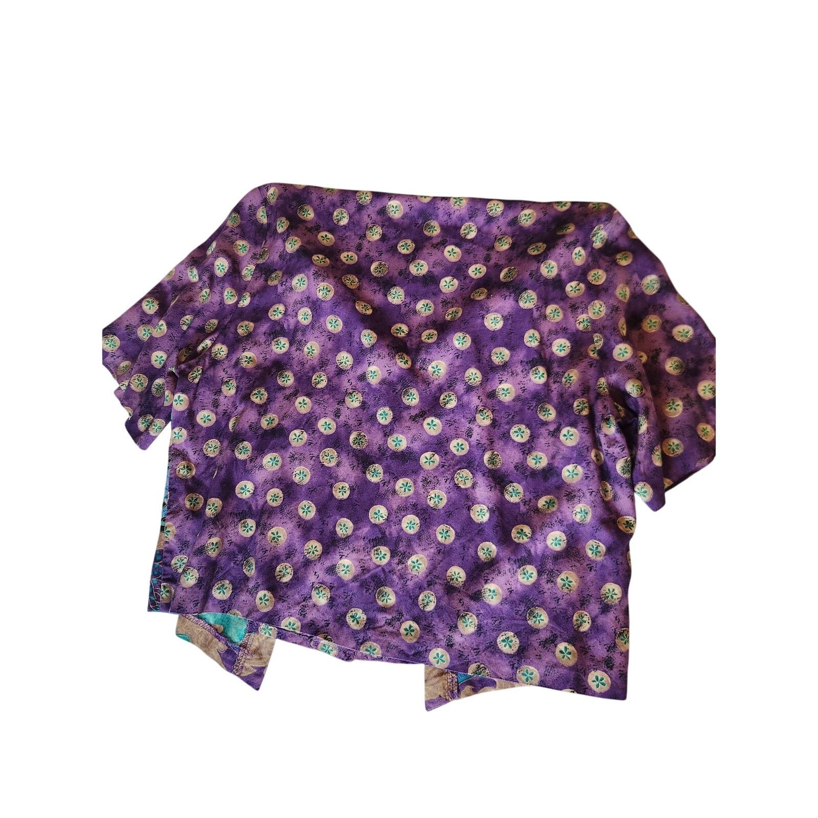 Bentley Vtg Bentley Boho Crop Top Purple Streetwear Size Medium USA Size M / US 6-8 / IT 42-44 - 4 Thumbnail