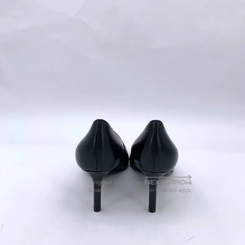 Saint Laurent Paris Saint Laurent Paris Black Leather Pointed Toe High Heel Sh Size US 4 / IT 34 - 4 Thumbnail