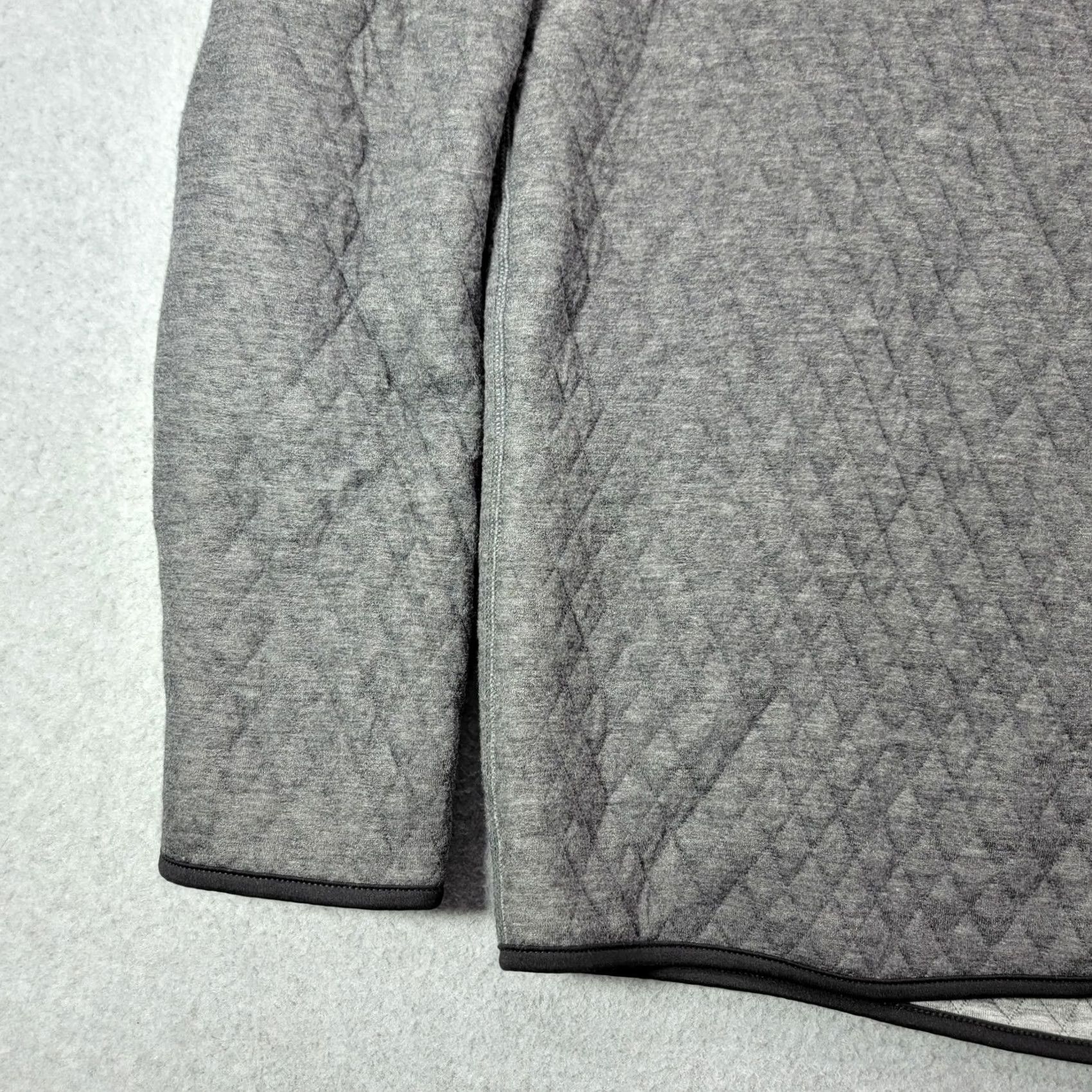 Marine Layer Marine Layer Sweatshirt Mens M Gray Mock Neck Snap Henley Quilted Thermal Size US M / EU 48-50 / 2 - 3 Thumbnail