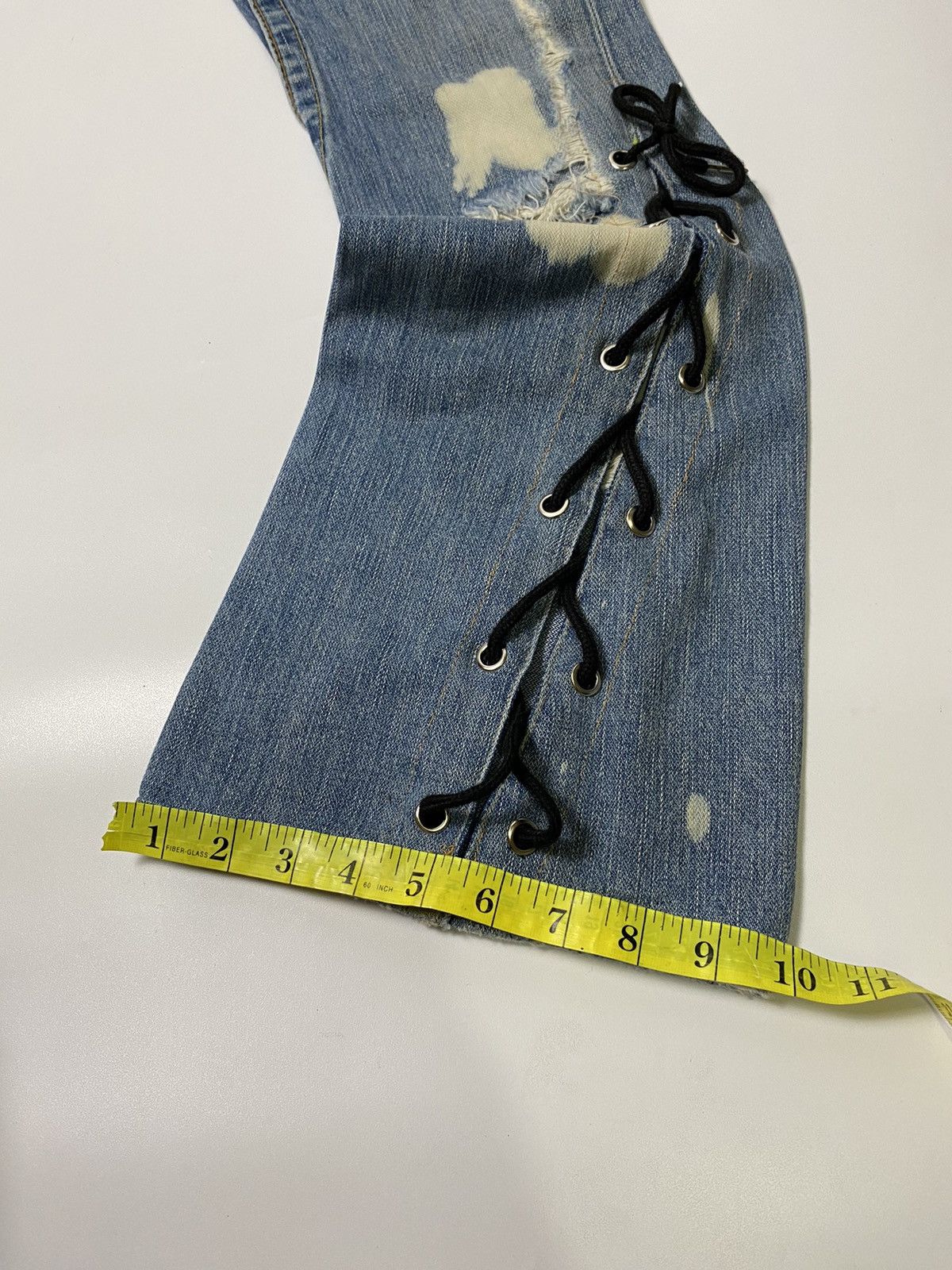 True Religion Lace up jean pant true religion flare japanese brand Size US 30 / EU 46 - 11 Thumbnail
