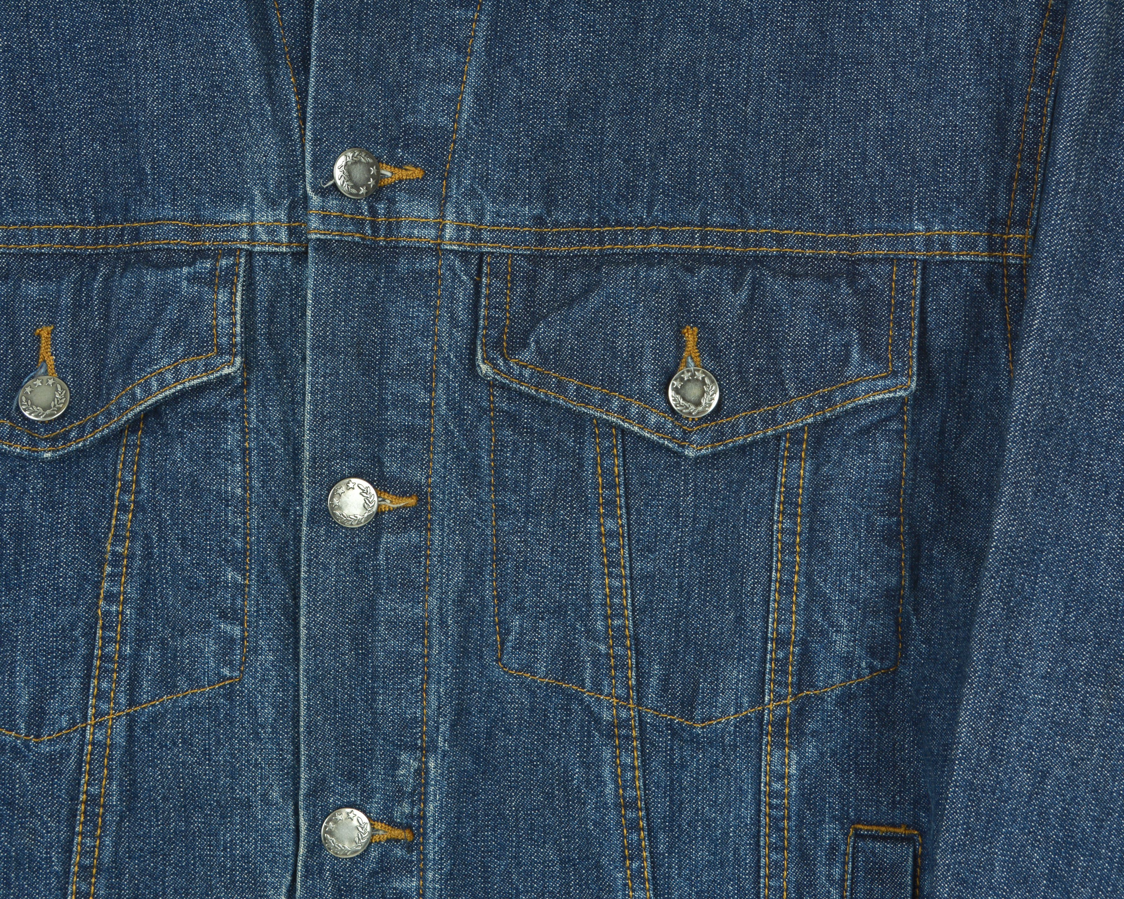Other Denim Mens L Jacket Coat Trucker Jean Retro Chore Top Cotton Size US L / EU 52-54 / 3 - 3 Thumbnail