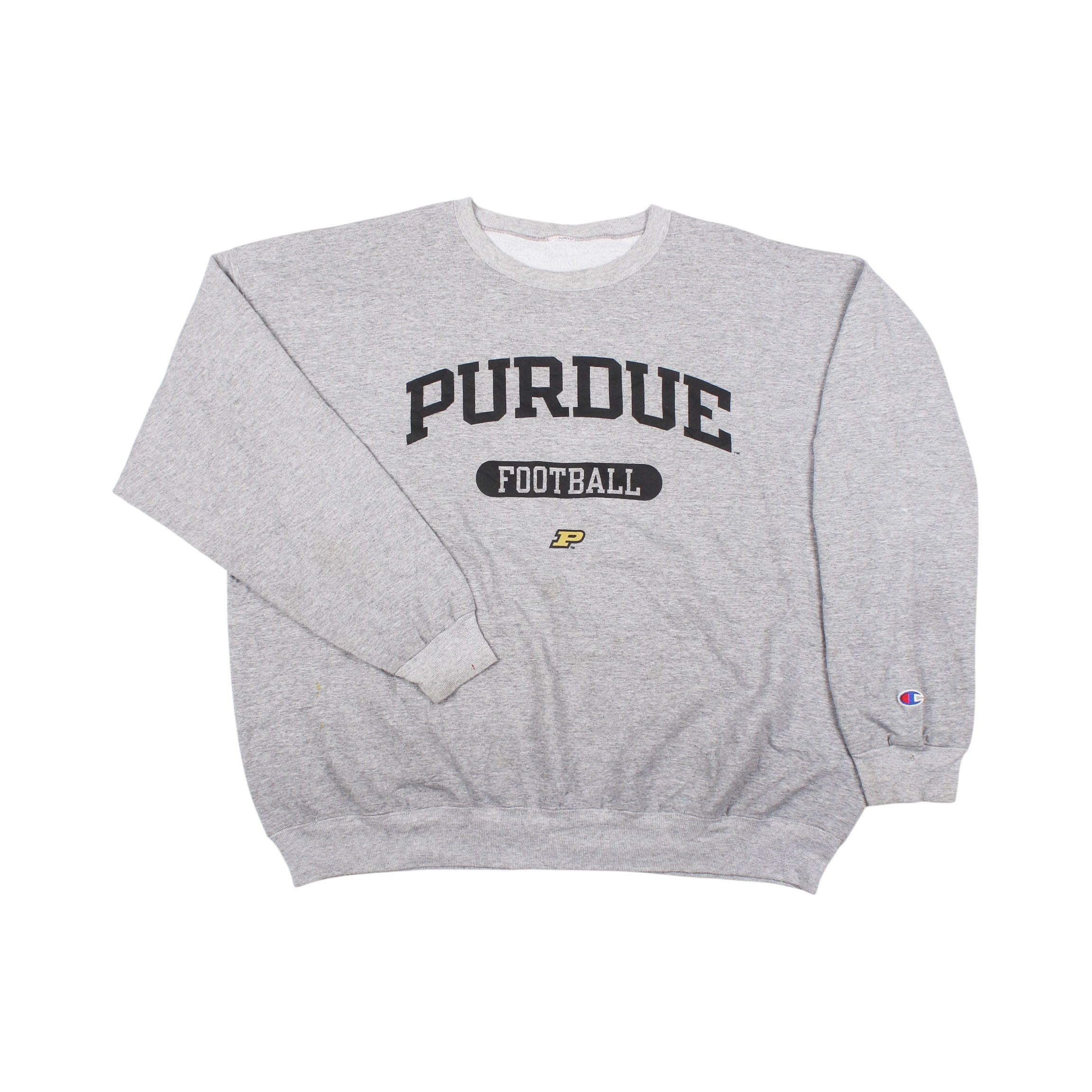 Champion Vintage 90s Champion Purdue Football Crewneck Sweatshirt Size US XL / EU 56 / 4 - 1 Thumbnail