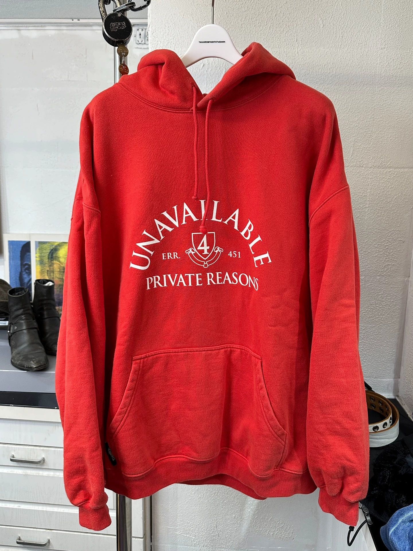 Vetements Vetements 19AW College Logo Red Hoodie S OS Size US S / EU 44-46 / 1 - 1 Thumbnail
