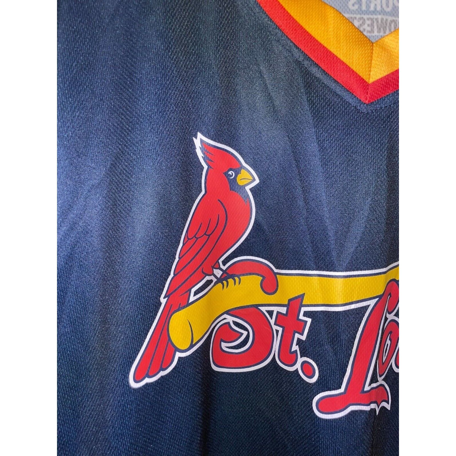 MLB Vintage St. Louis Cardinals Jersey Team Blue Red Top Y2K XL Size US XL / EU 56 / 4 - 3 Thumbnail