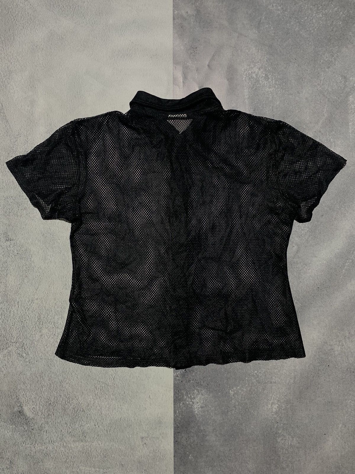 20471120 × Vintage Vintage Y2K Mesh opium button ups tee avantgarde size S Size S / US 4 / IT 40 - 4 Thumbnail