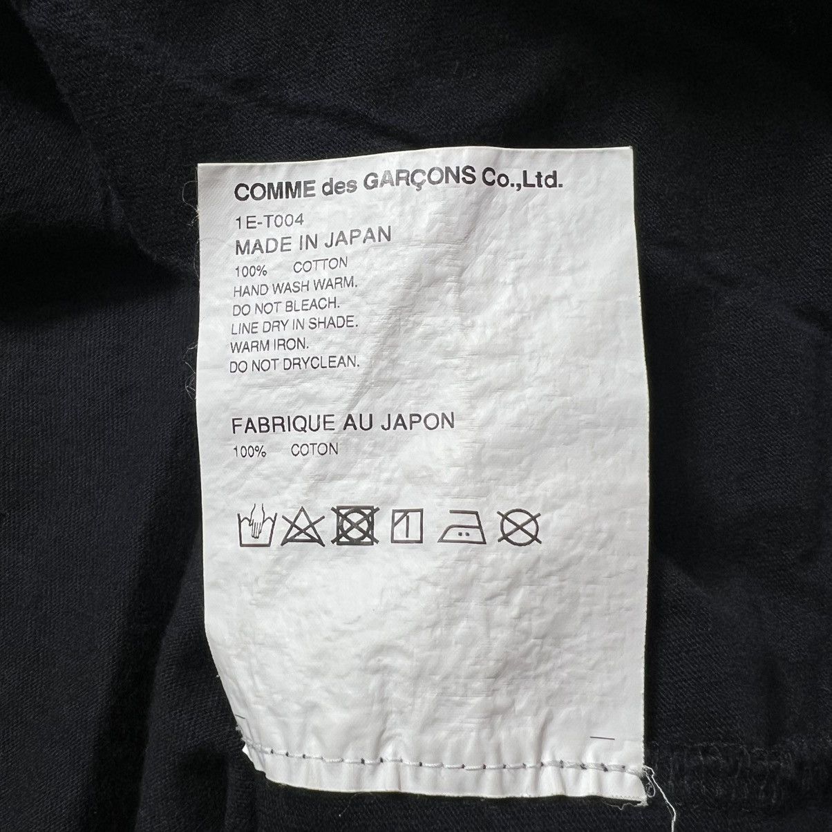 Comme des Garcons Ad2020 Black Comme Des Garcons Printed Cut Size US XXL / EU 58 / 5 - 6 Thumbnail
