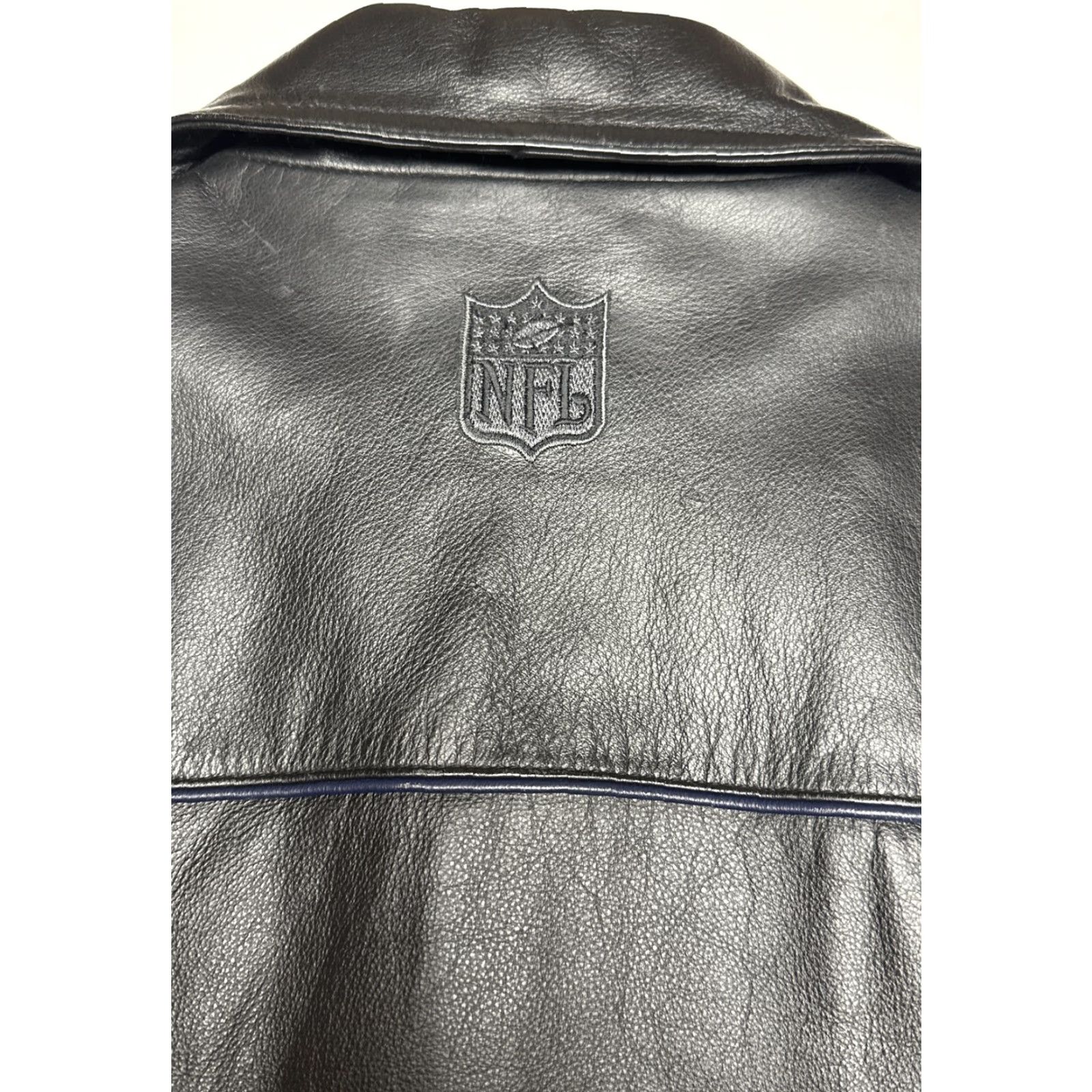 Reebok VINTAGE Los Angeles Rams Reebok Coat Jacket NFL Mens Size M Black Leather Bomber Lined Zip Size US M / EU 48-50 / 2 - 7 Thumbnail