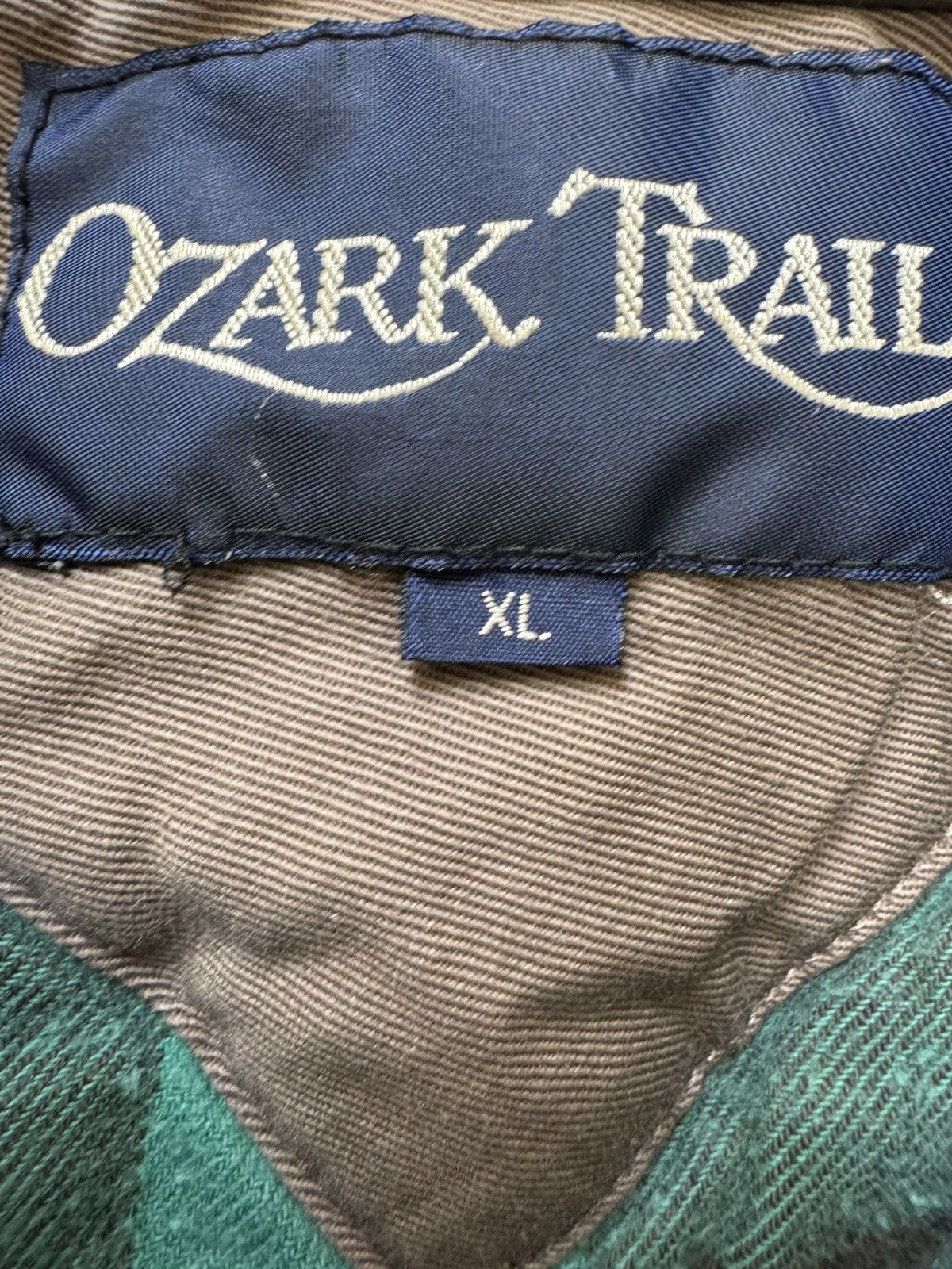 Vintage Ozark Trail men’s L 90s green plaid tan cargo outdoor puffy Size US XL / EU 56 / 4 - 2 Thumbnail