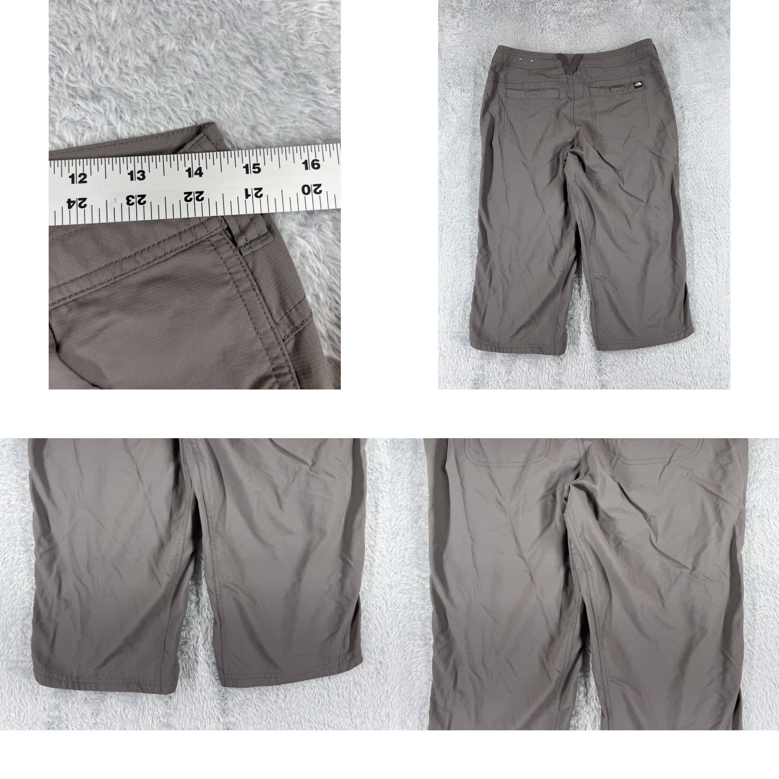 The North Face The North Face Pants Womens Capri 6 Gray 100% Nylon Bush Pockets Hiking Camping Womens Size 28" / US 6 / IT 42 - 9 Thumbnail