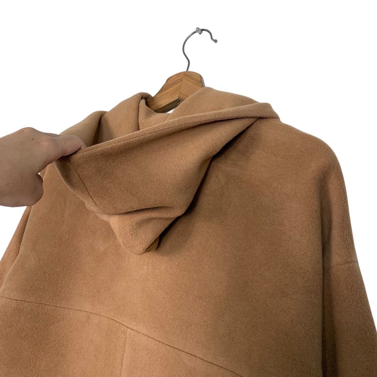 Japanese Brand Ined Inspired By Yohji Yamamoto Wool Hooded Overcoat Size M / US 6-8 / IT 42-44 - 10 Thumbnail