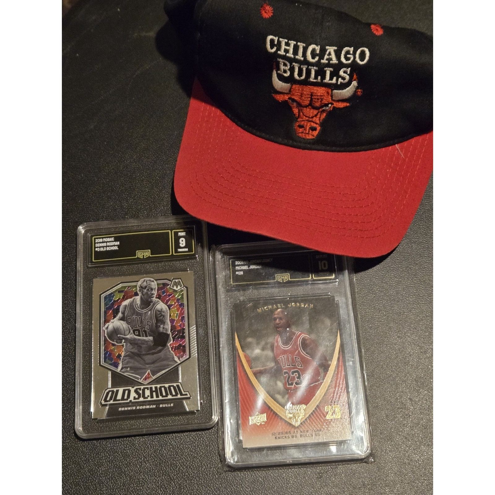NBA Chicago Bulls Snapback Hat Michael Jordan & D.Rodman graded Size US M / EU 48-50 / 2 - 1 Thumbnail