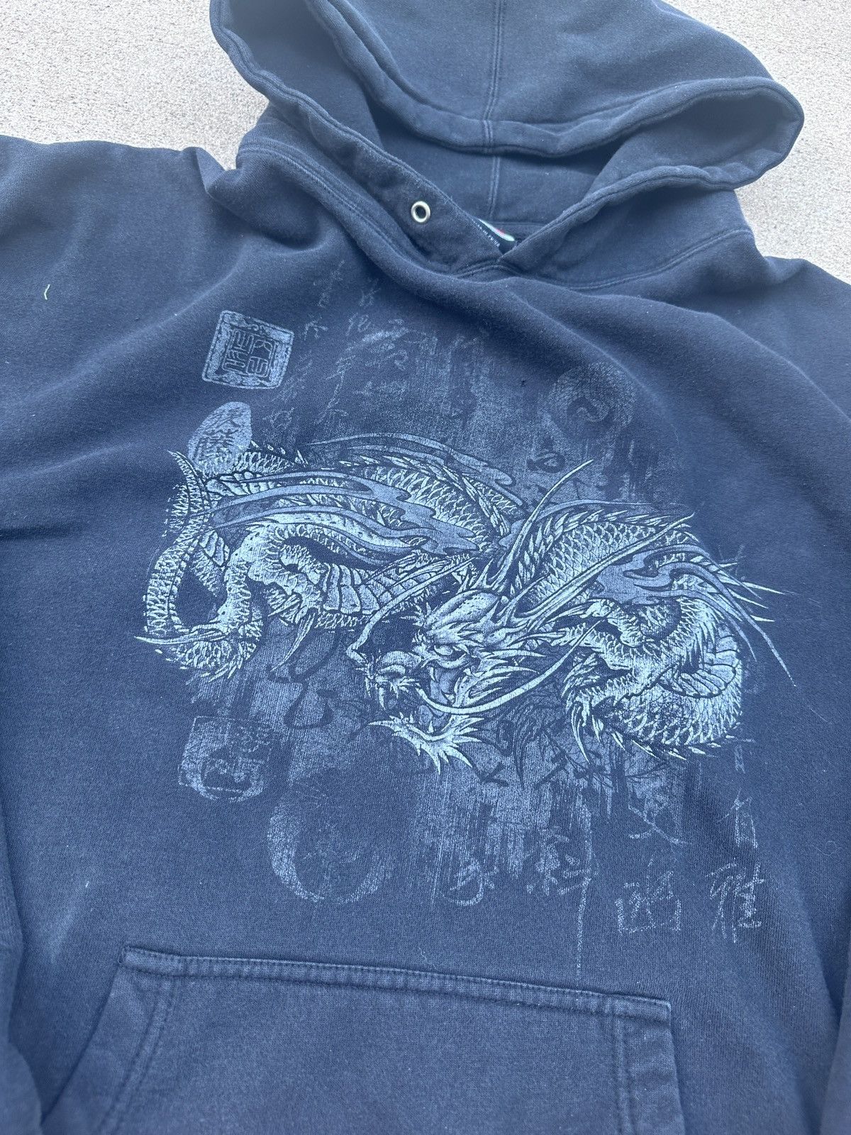 Japanese Brand × Vintage insane vintage japanese dragon hoodie Size US XL / EU 56 / 4 - 2 Thumbnail