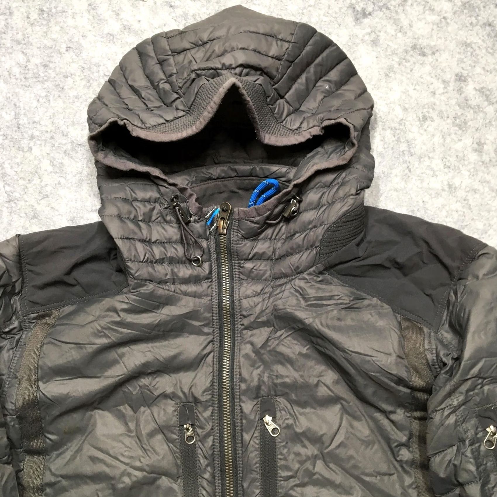 Vintage Kuhl Projekt Jacket Mens Small S Gray Down Puffer Hooded 1051 Insulated Size US S / EU 44-46 / 1 - 6 Thumbnail