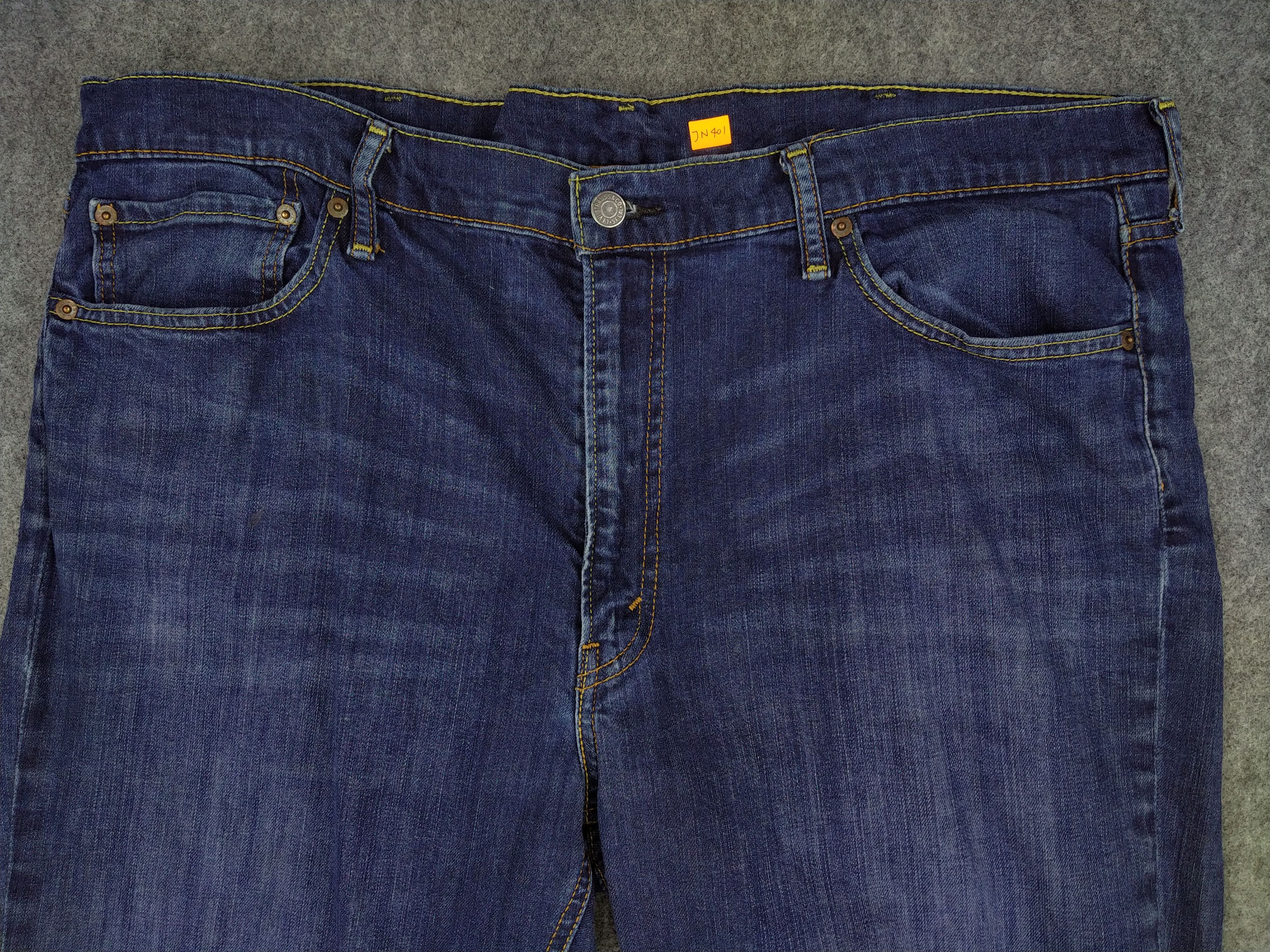Levi's Distressed Dark Blue Vintage Levi's Denim 41x29.5 -JN401 Size US 41 - 3 Thumbnail