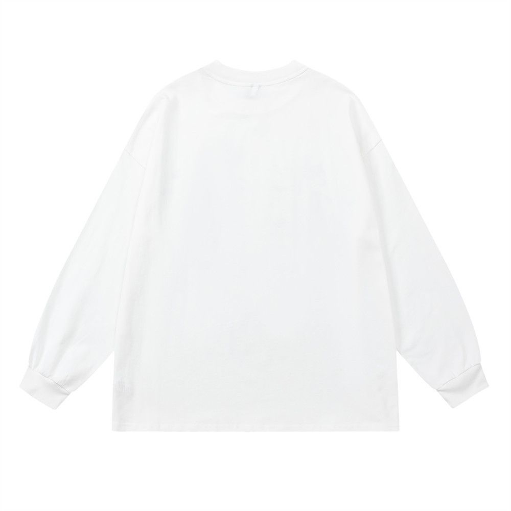 Vintage Men's loose casual graffiti letter long-sleeved T-shirt Size US M / EU 48-50 / 2 - 2 Thumbnail