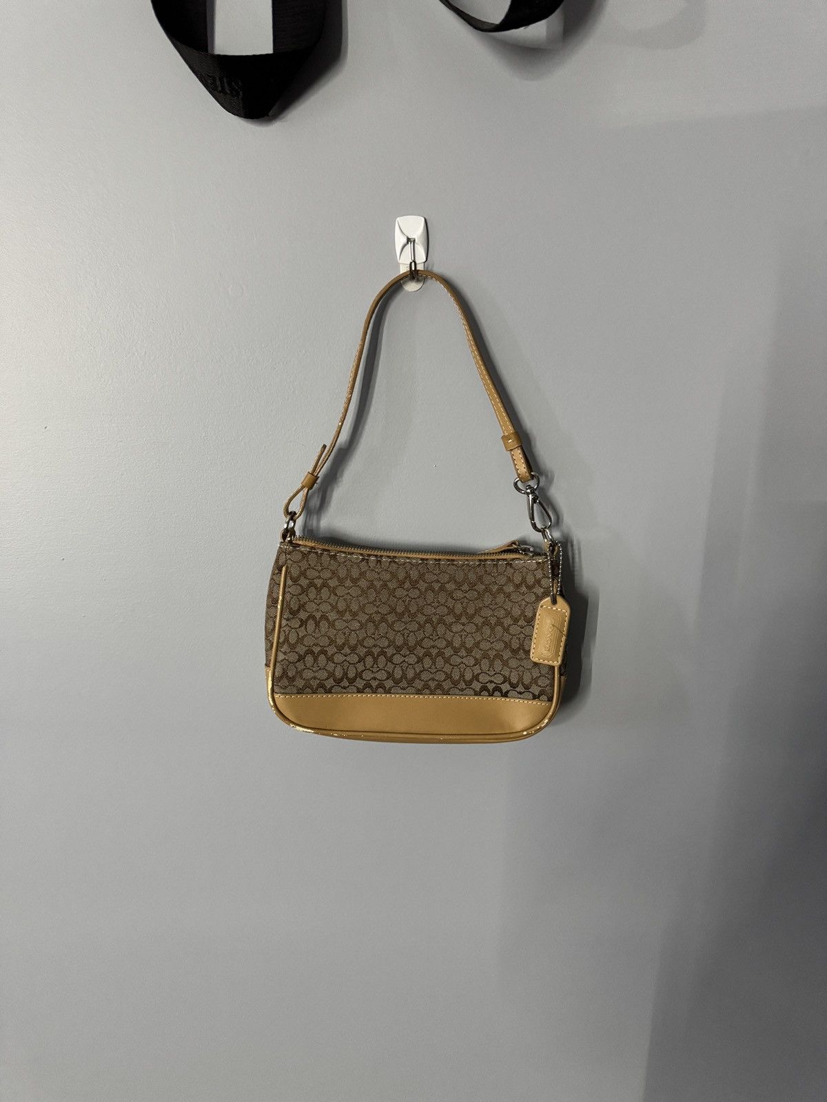 Coach Coach Signature Demi mini Pouch Hand Bag Canvas Leather Size ONE SIZE - 1 Thumbnail