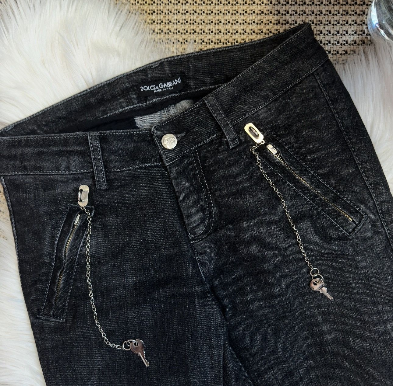 Dolce & Gabbana Dolce&Gabbana jeans vintage luxury black Size 26" / US 2 / IT 38 - 4 Thumbnail