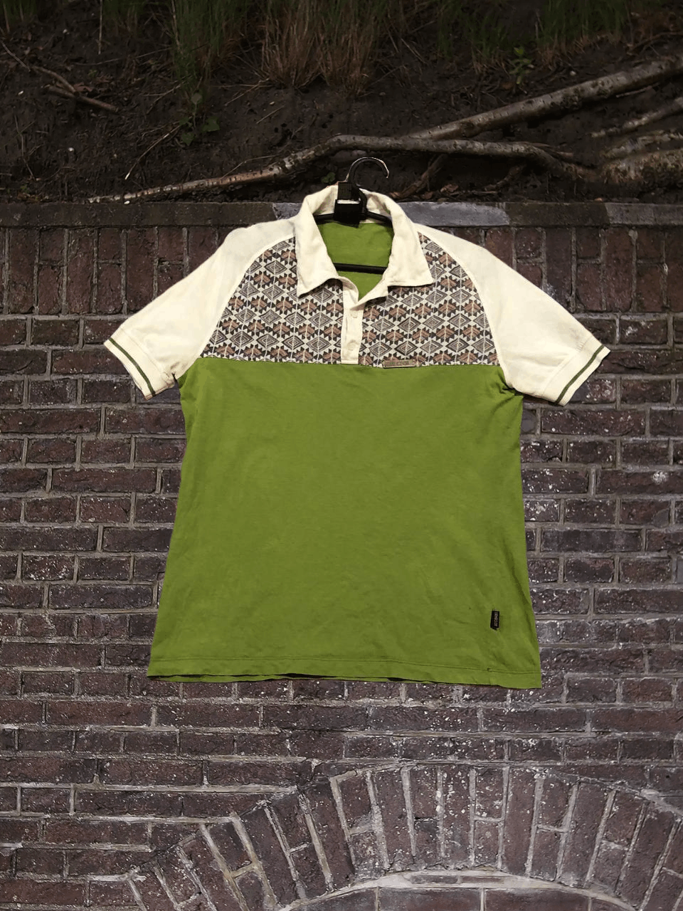 Just Cavalli Vintage T-shirt green Just Cavalli polo print crazy Y2K Size US L / EU 52-54 / 3 - 1 Thumbnail