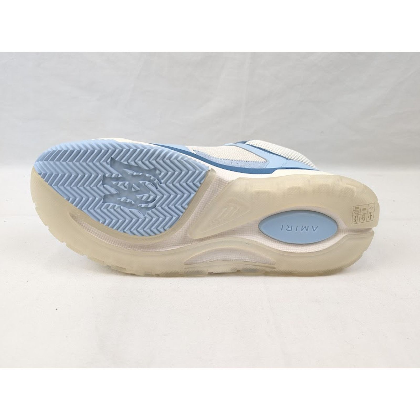 Amiri o1rshd1 MA-1 Low-Top Sneakers in Alabaster Blue Size US 8 / EU 41 - 10 Thumbnail