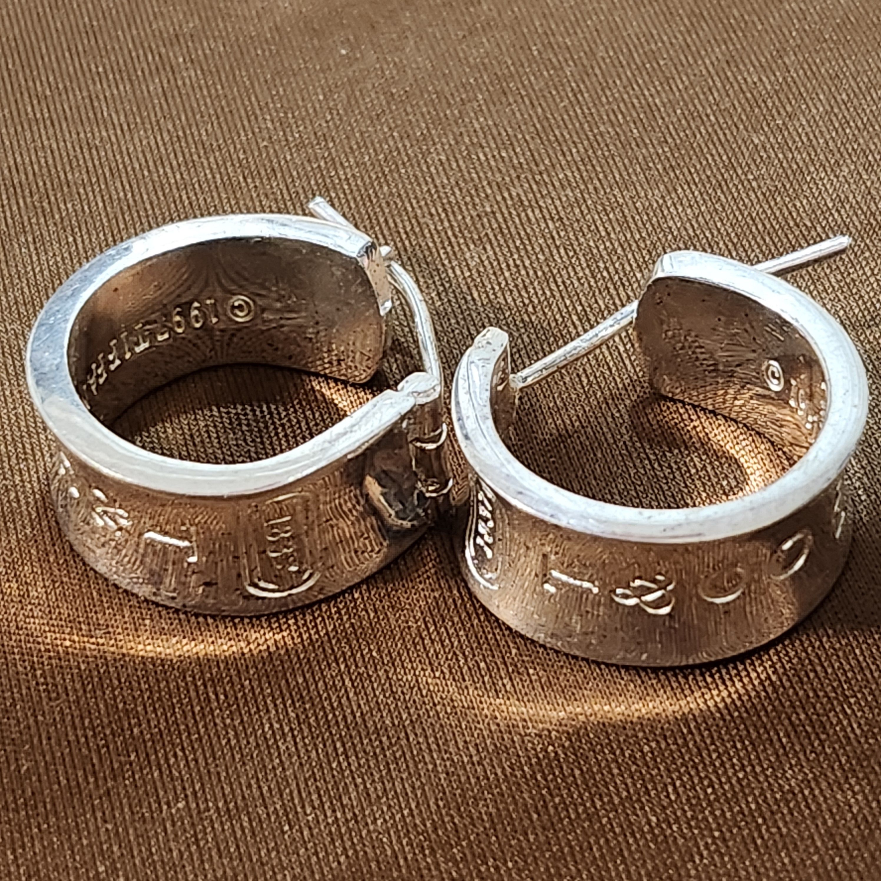 Tiffany & Co. T&CO Silver 925 earrings 1997 Rare Size ONE SIZE - 2 Thumbnail