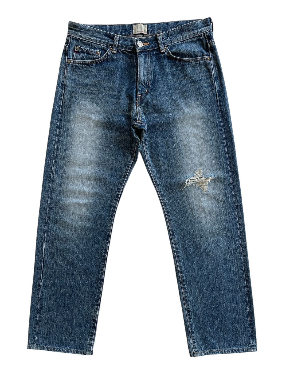 Vintage Edwin Miss 503 WS Distressed Denim Jeans Size 31" - 1 Thumbnail