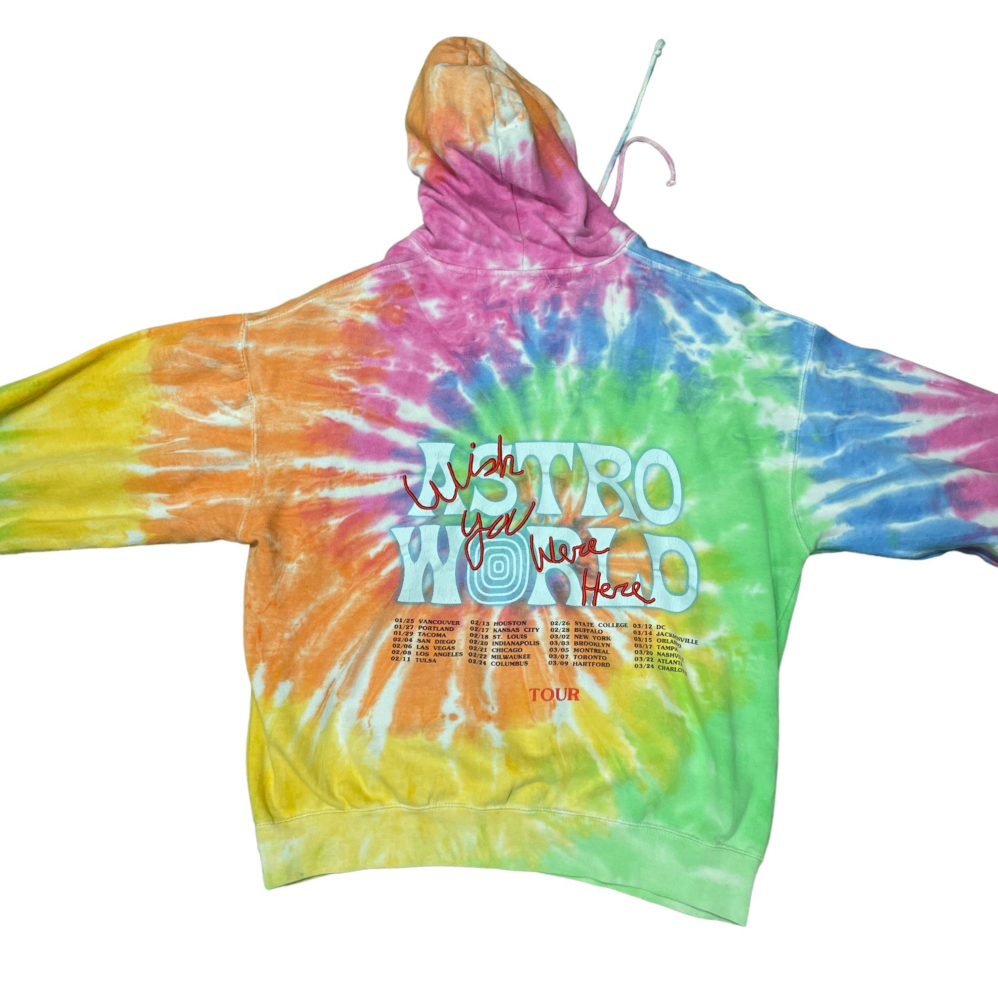 Travis Scott Per-Owned Travis Scott Astroworld Tour Skipping Bear Tie Dye Size US M / EU 48-50 / 2 - 3 Thumbnail