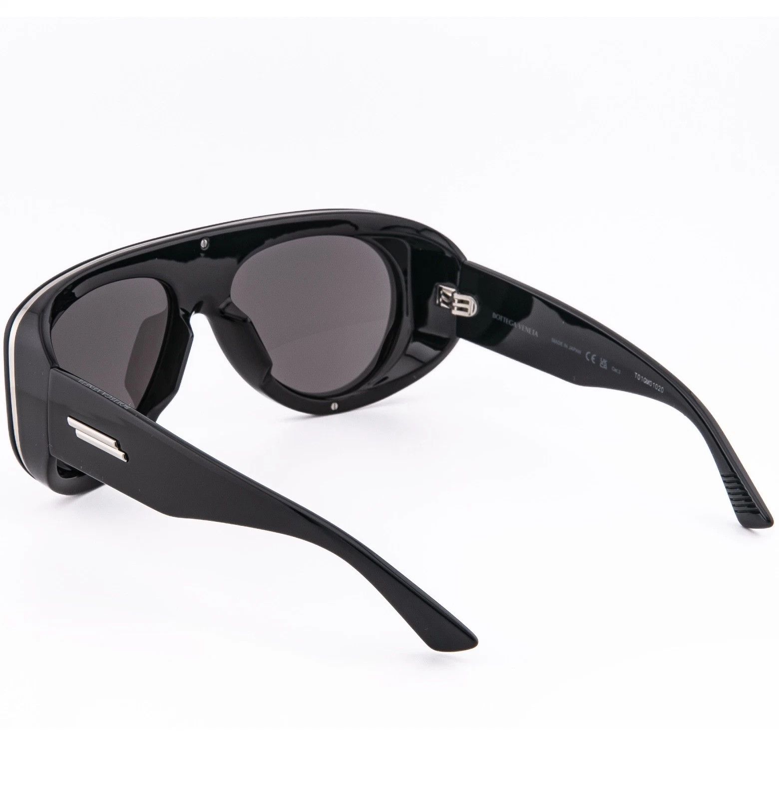 Bottega Veneta BOTTEGA VENETA 1362 BV1362S SCUDO Black Ribbon Unisex 001 Size ONE SIZE - 3 Thumbnail
