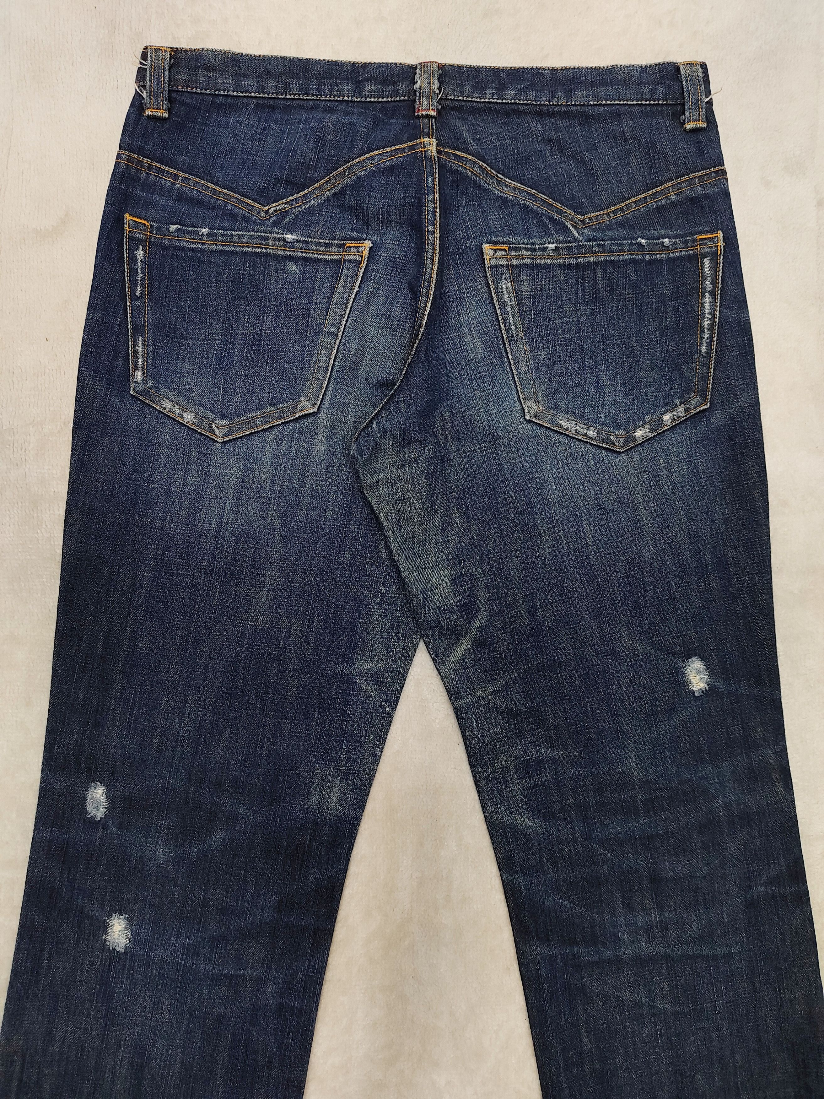 Issey Miyake Sunao Kuwahara- Minimal Fade Distressed Slim Straight Jeans Size US 32 / EU 48 - 4 Thumbnail