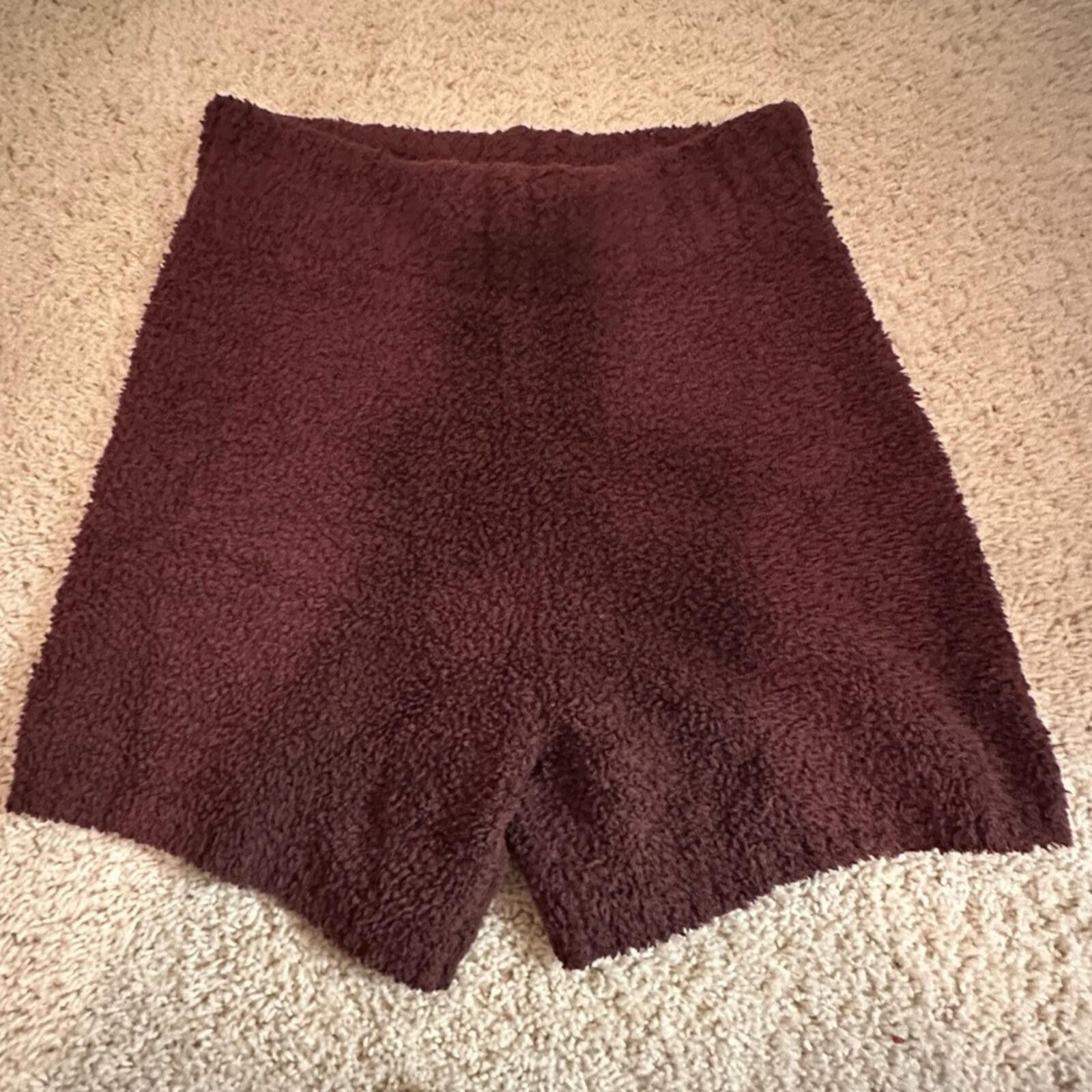 Swims SKIMS Cozy Teddy Shorts in Chocolate Brown Size 36" / US 14 / IT 50 - 2 Thumbnail