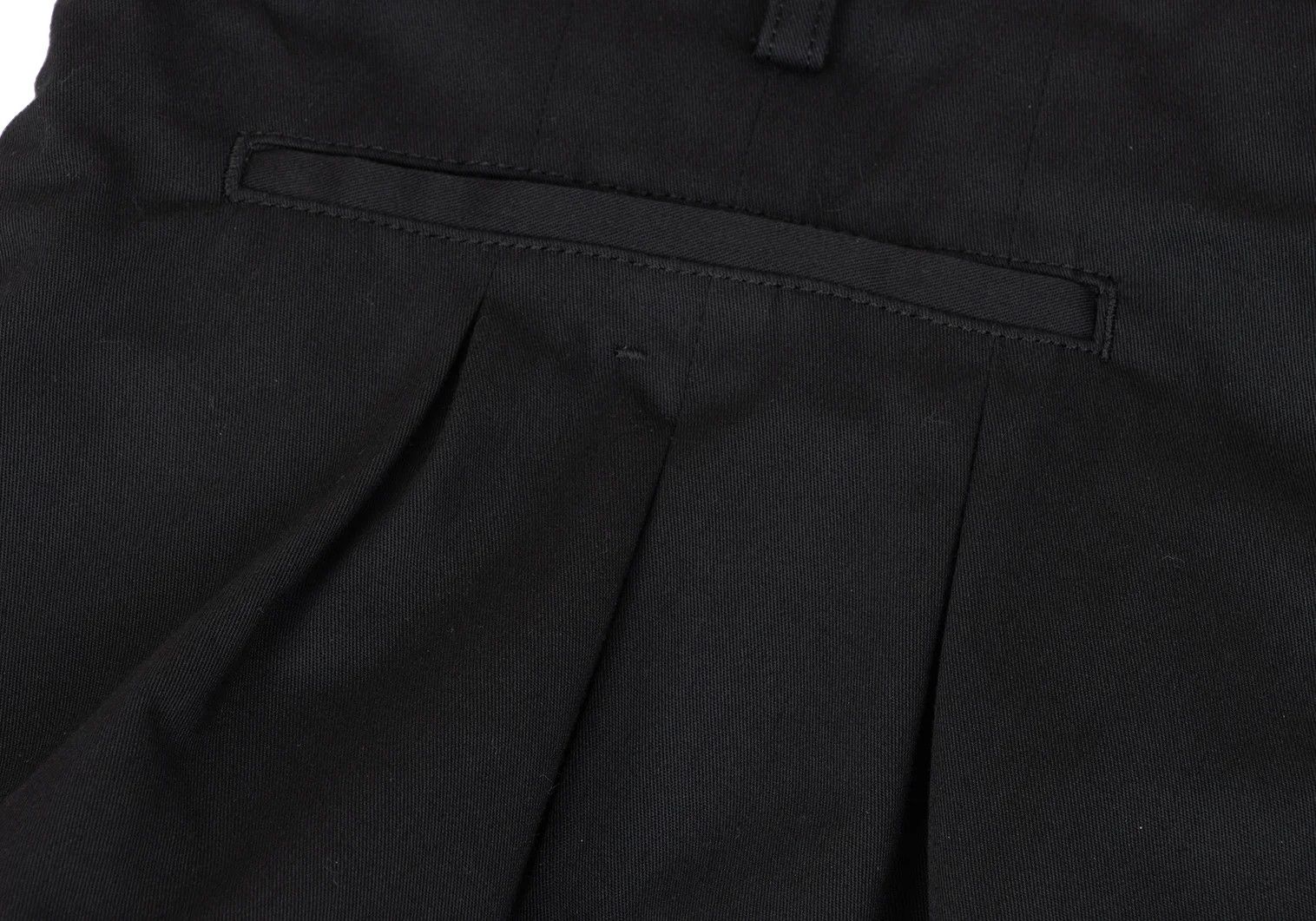 Jean Paul Gaultier Poly Cotton Twill 12 Tuck Pants in Black Size US 32 / EU 48 - 11 Thumbnail