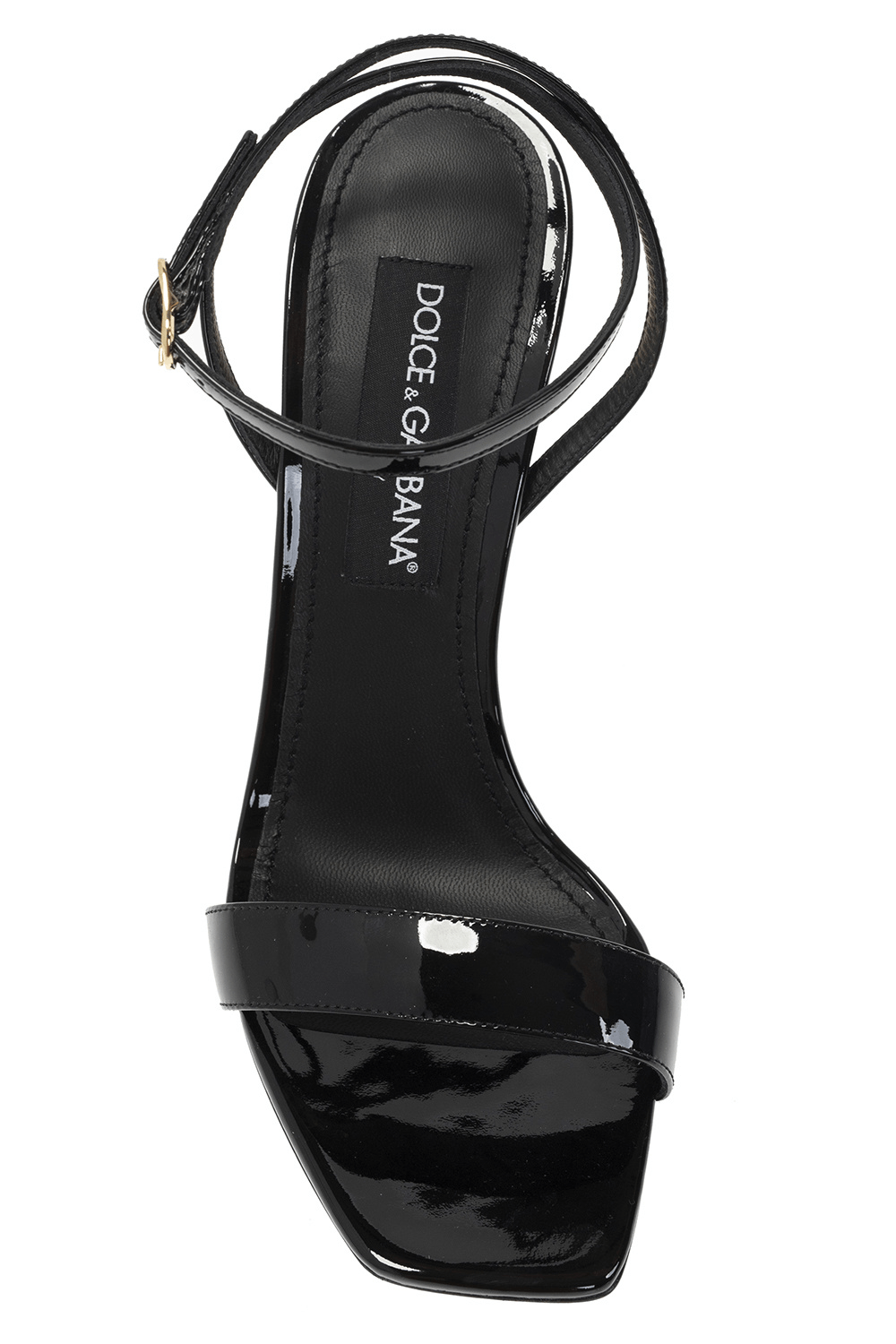 Dolce & Gabbana o1s22i1n0225 Patent Leather Sandals in Black Size US 10 / IT 40 - 6 Thumbnail