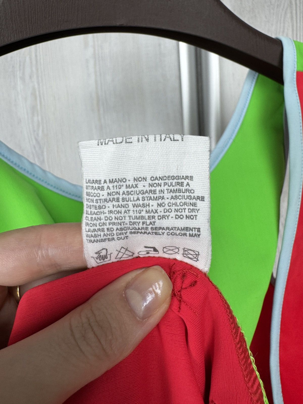 W&LT W&LT Walter van Beirendonck 90s vintage swimsuit green red Size S / US 4 / IT 40 - 10 Thumbnail