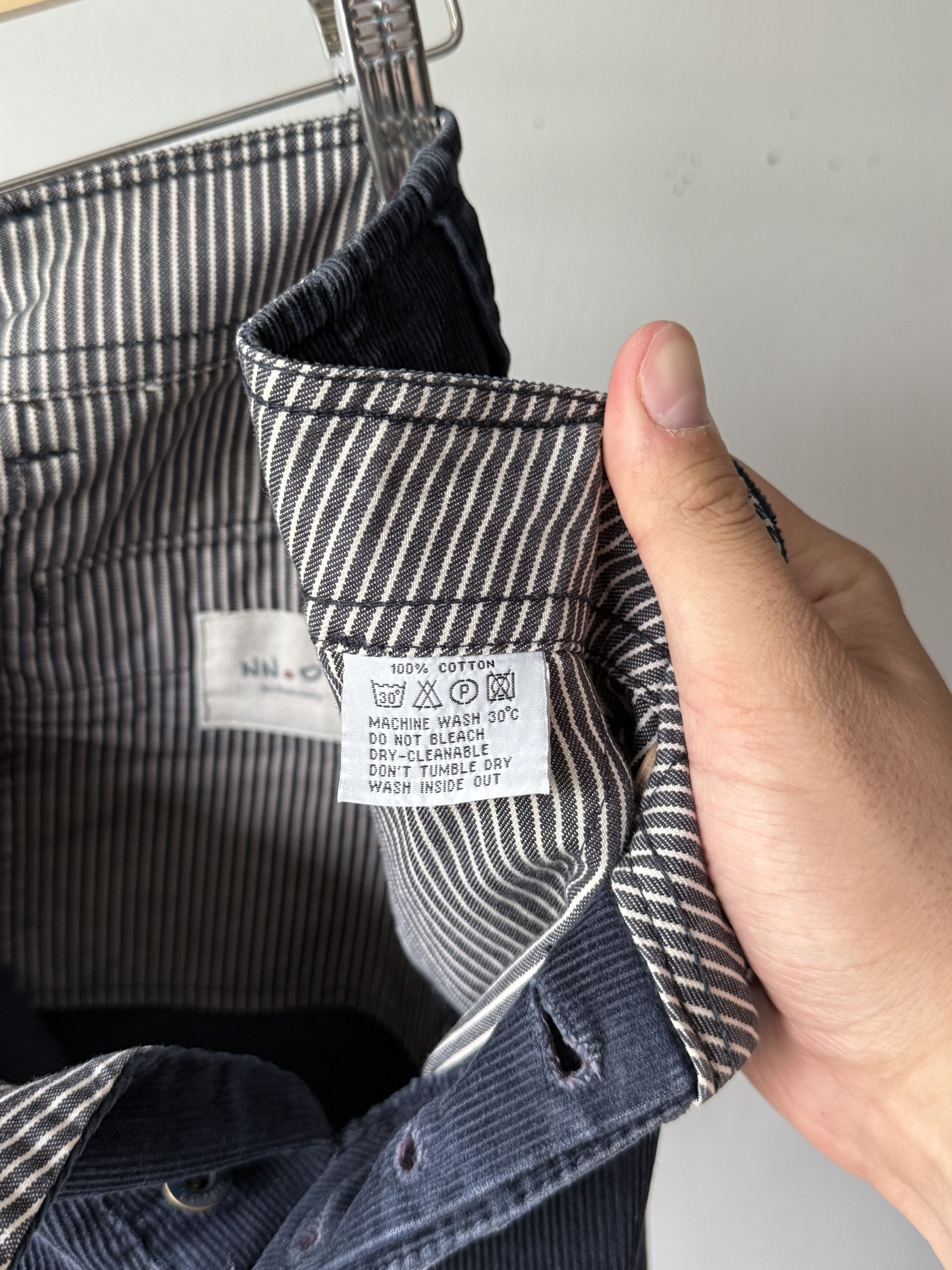 NN07 NN07 No Nationality Simon Navy Corduroy Men's Trousers Pants Size US 33 - 14 Thumbnail