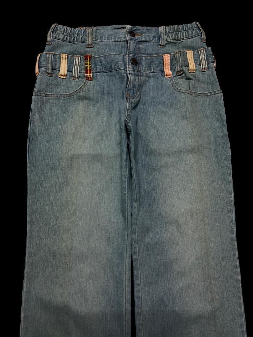 Tornado Mart Sick Japanese Smile Land Double Waist Rusty Mudwash Baggy Size US 29 - 3 Thumbnail