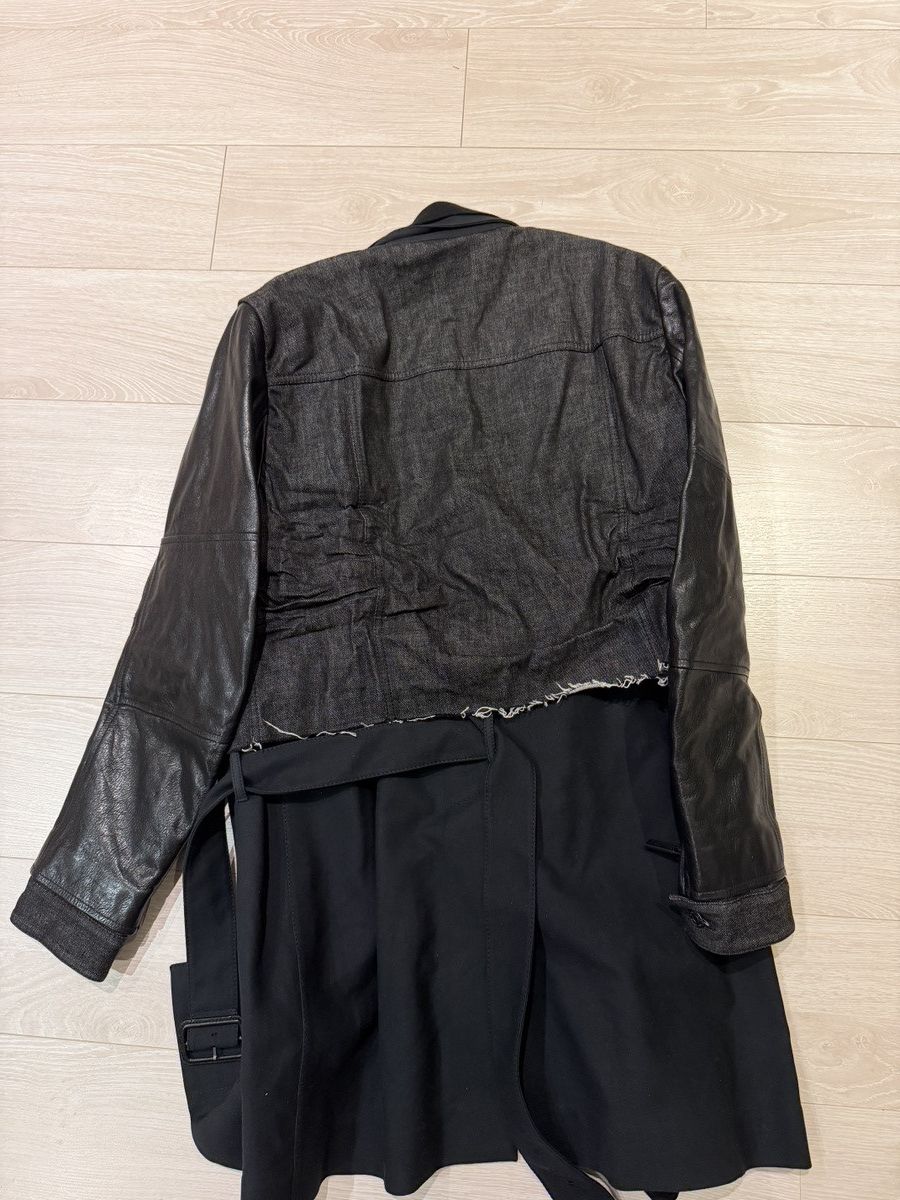 Dsquared2 Denim leather deconstructed coat Size US M / EU 48-50 / 2 - 2 Thumbnail