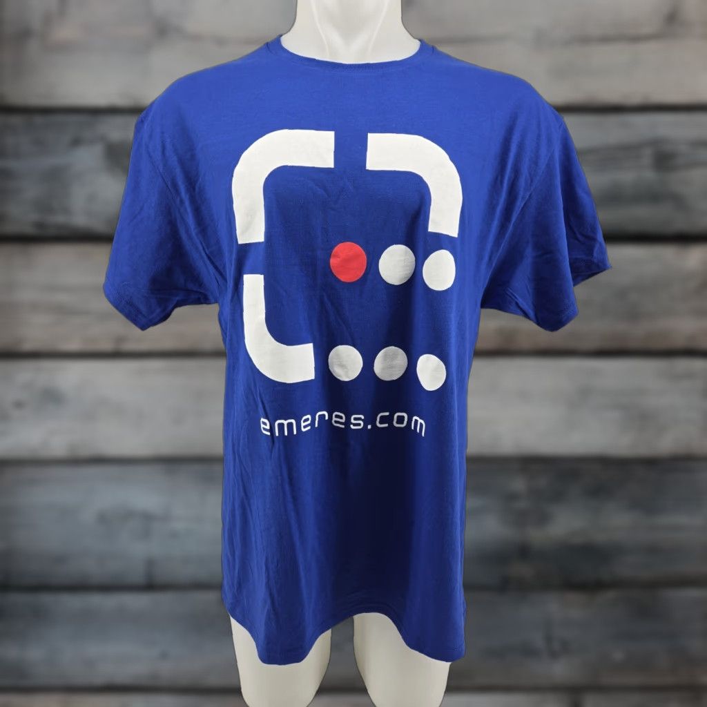 Hanes Emeres Men's T Shirt Size Large Blue Short Sleeve Regular Fit Hanes Shirt Mens L Blue 90s? Size US L / EU 52-54 / 3 - 1 Thumbnail